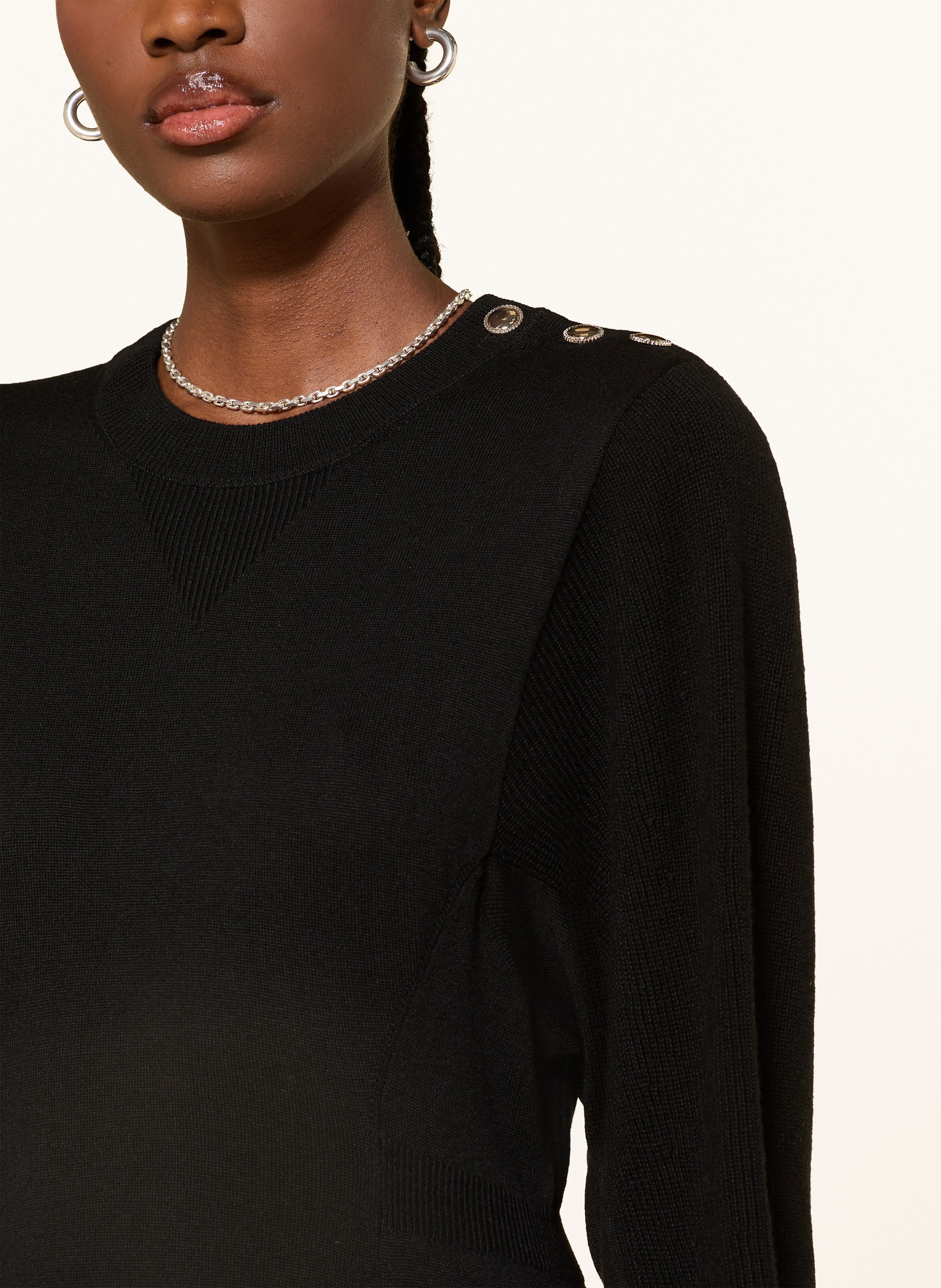 Thumbnail - Ba&Sh Strickkleid Jinna schwarz