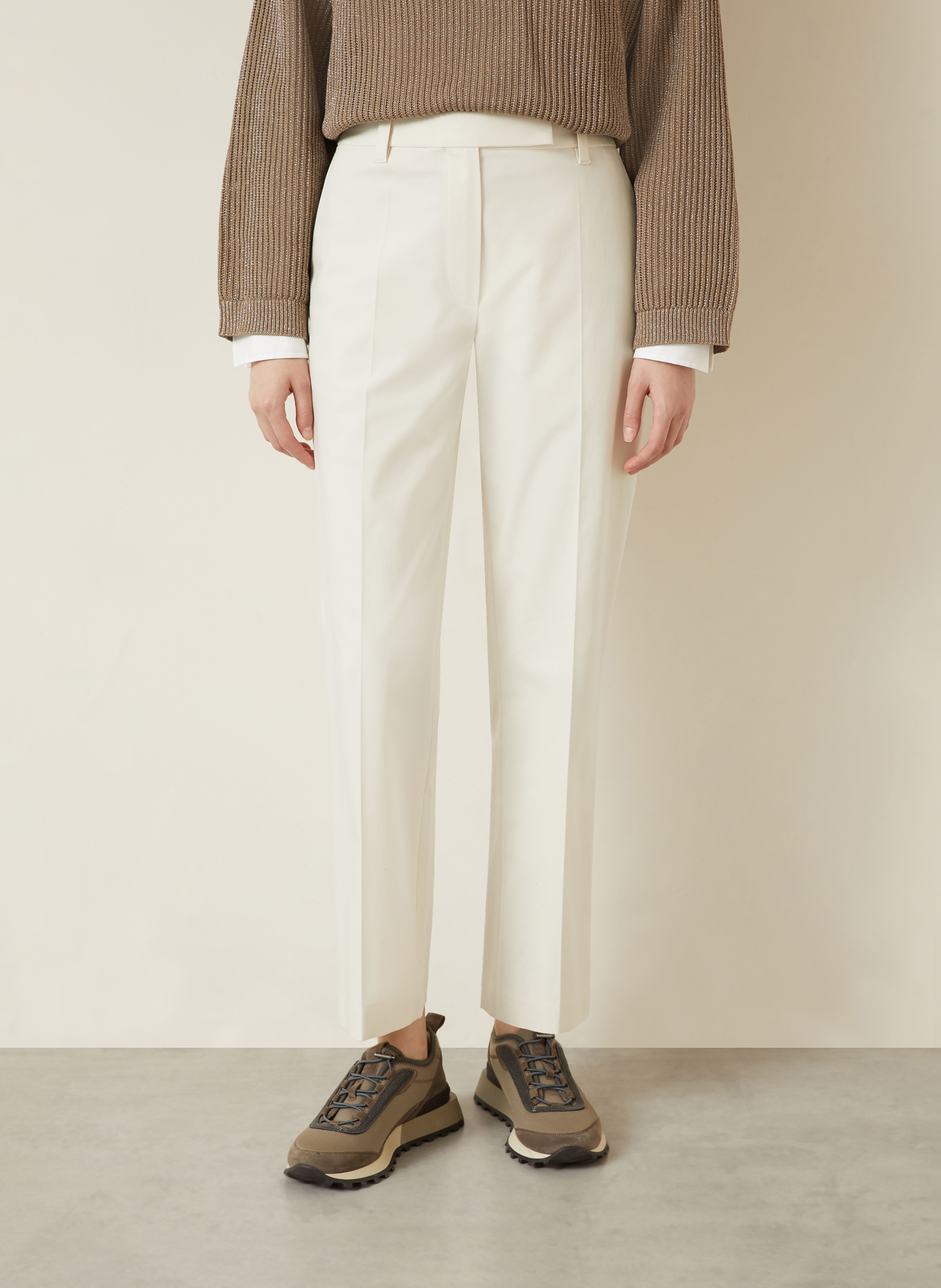 Thumbnail - Brunello Cucinelli Hose Mit Schmuckperlen blau