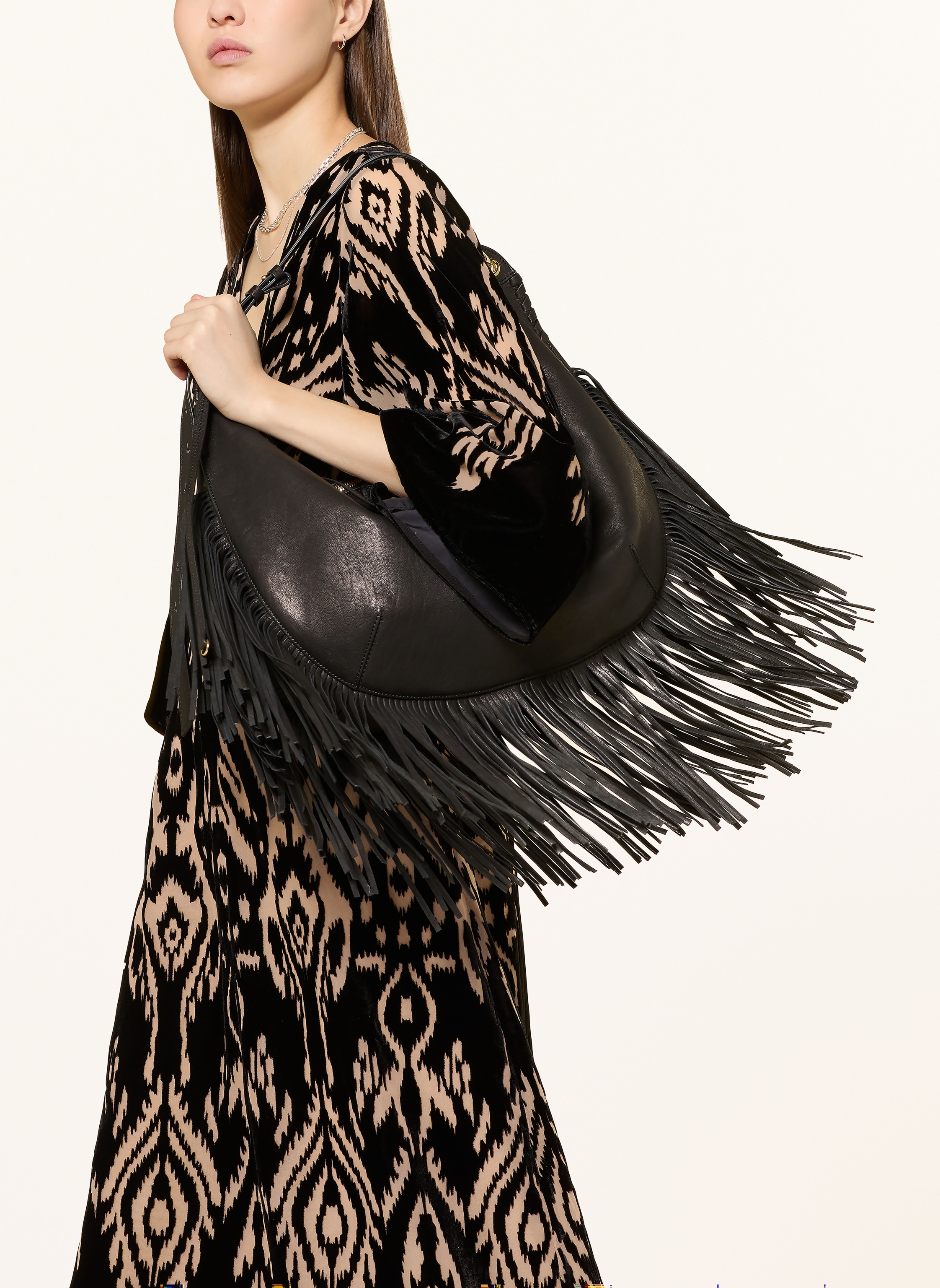 Thumbnail - Ba&Sh Samtkleid Alba schwarz