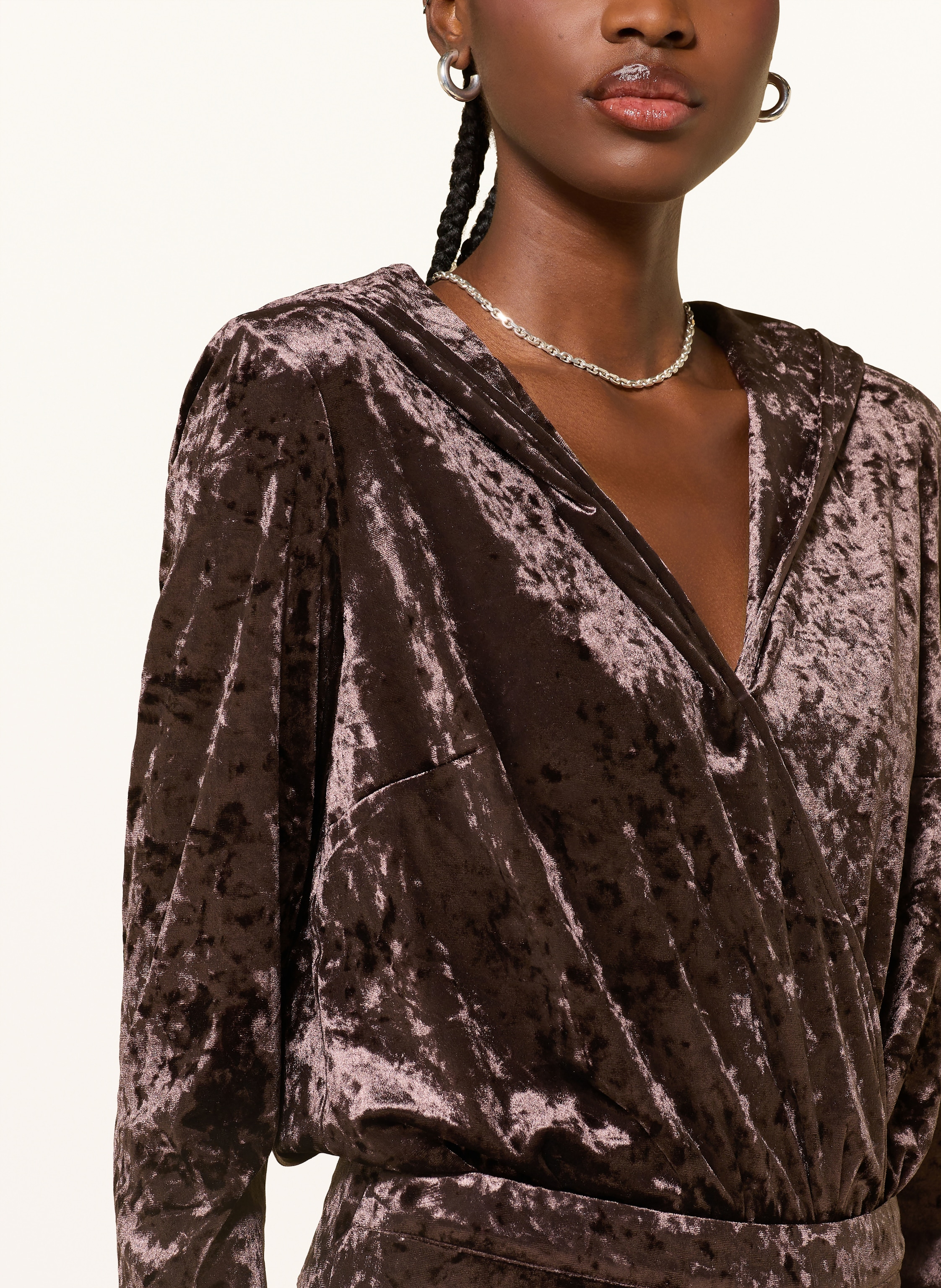 Thumbnail - Ba&Sh Samt-Body Laia braun