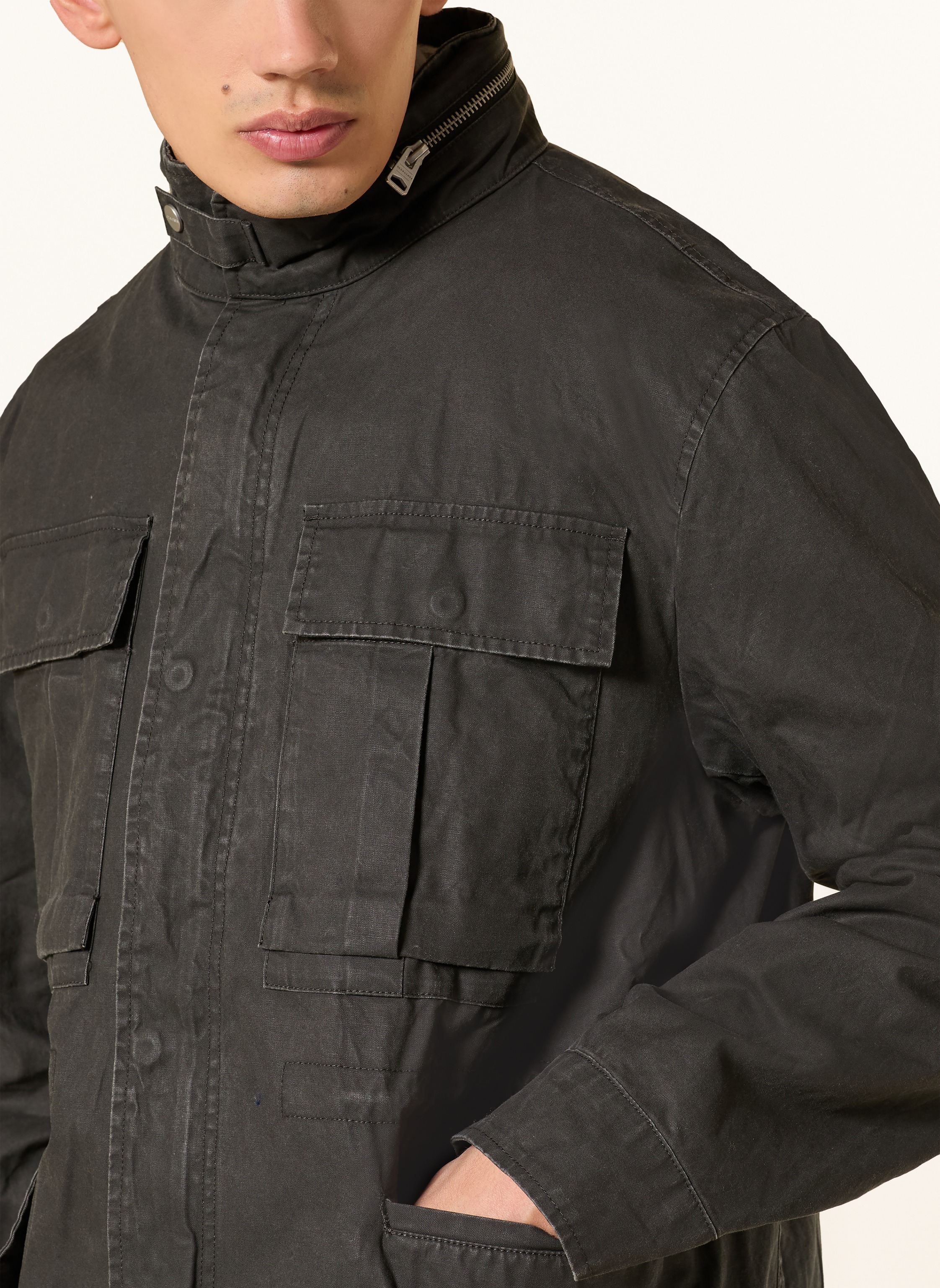 Thumbnail - Allsaints Overjacket Valen schwarz