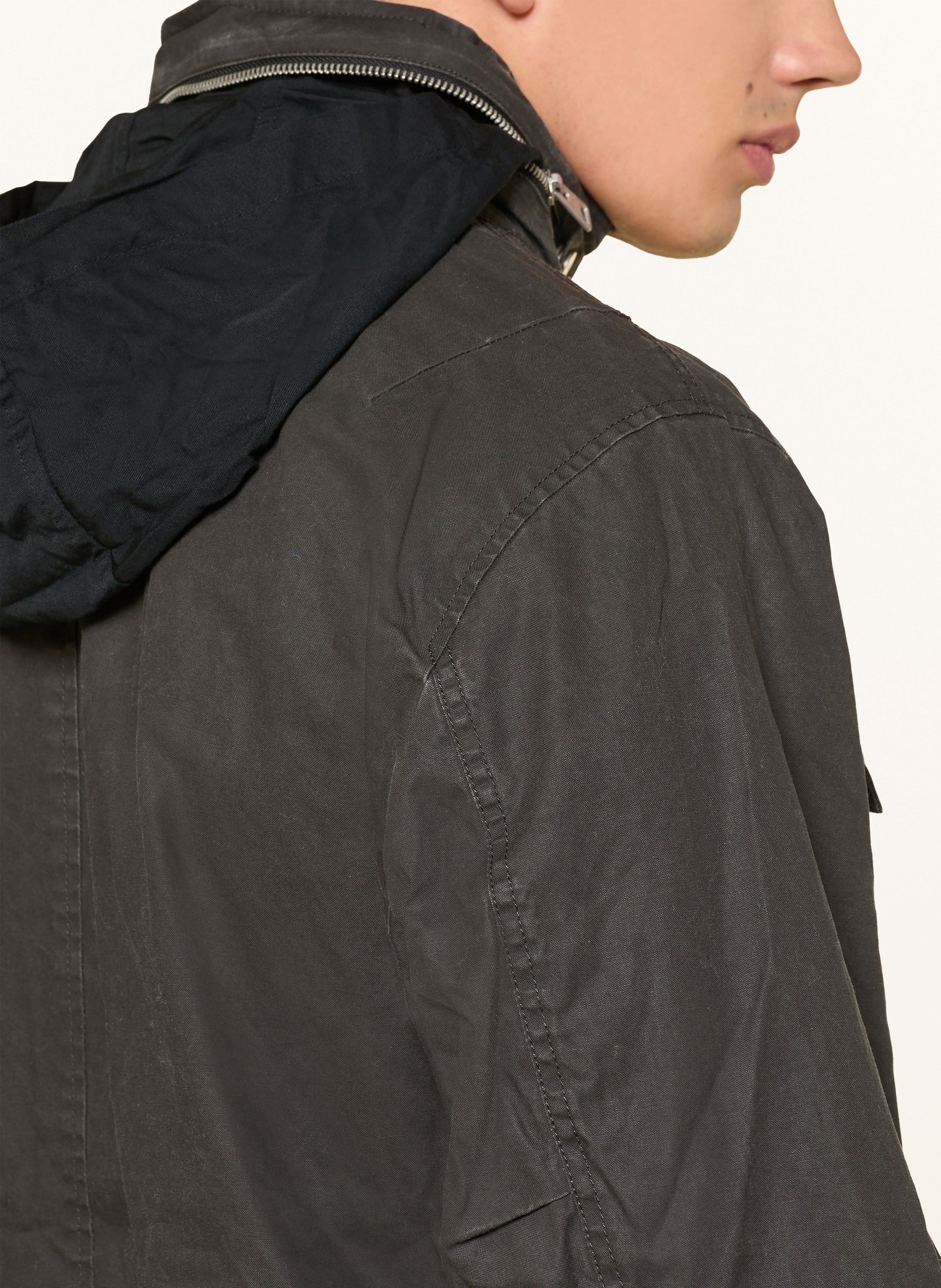 Thumbnail - Allsaints Overjacket Valen schwarz