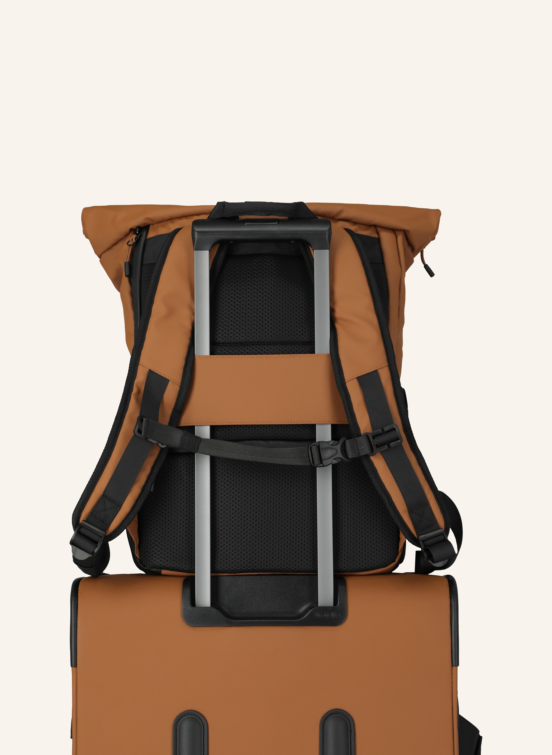 Thumbnail - Travelite Rucksack Briize Roll Up 24 L Mit Laptop-Fach braun