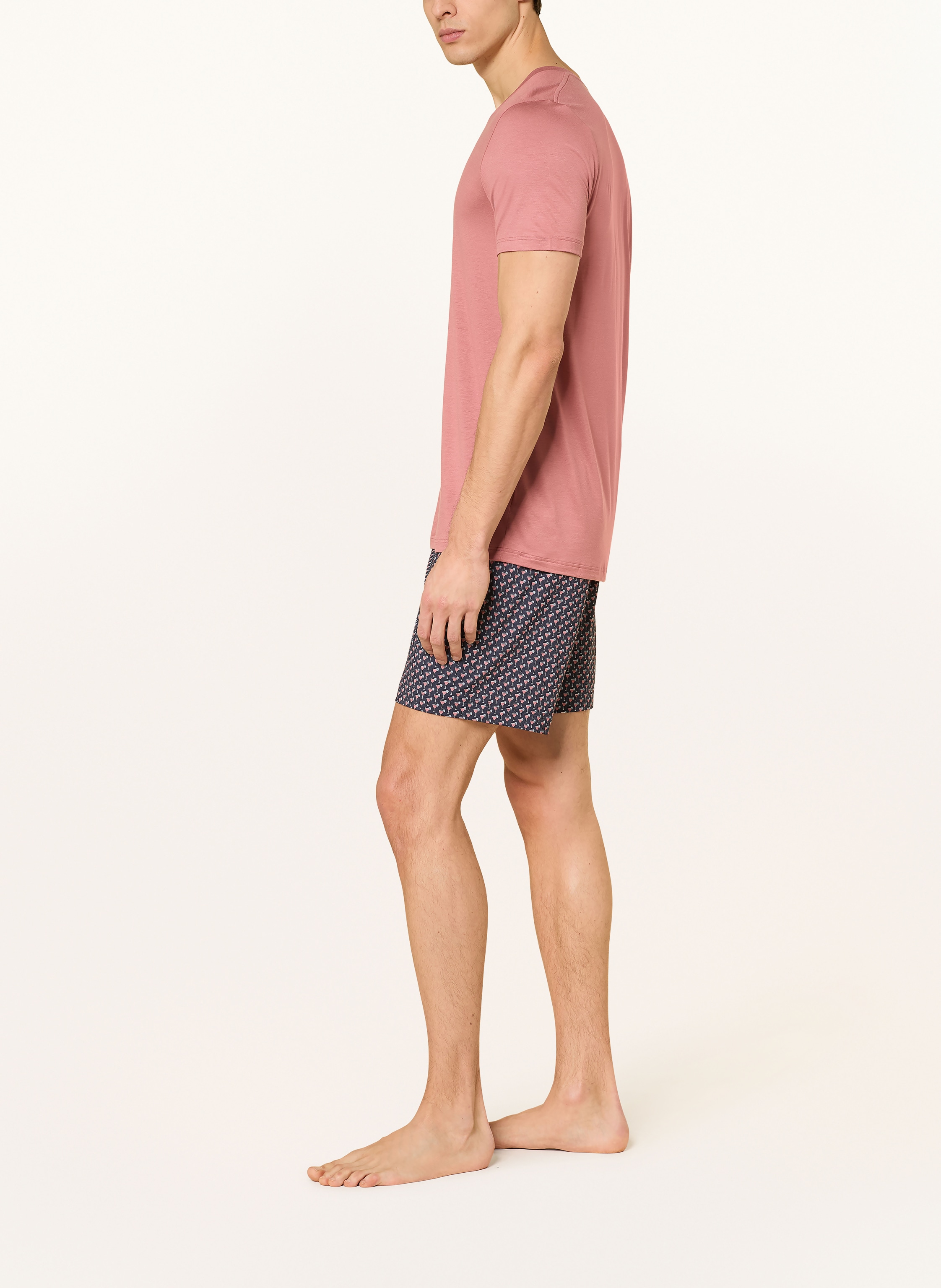 Thumbnail - Mey Schlafshorts Serie Midnight Drink blau