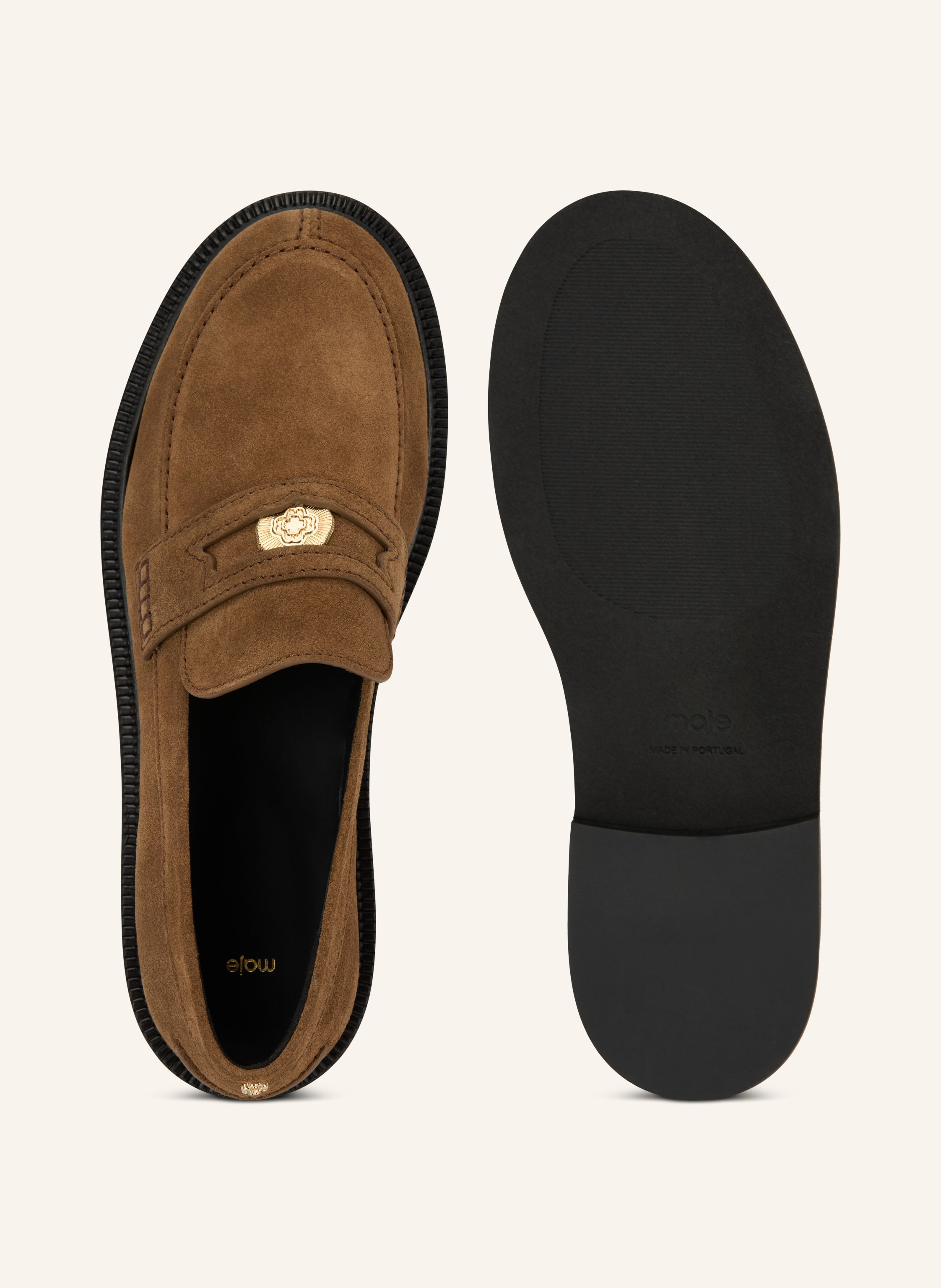 Thumbnail - Maje Penny-Loafer braun