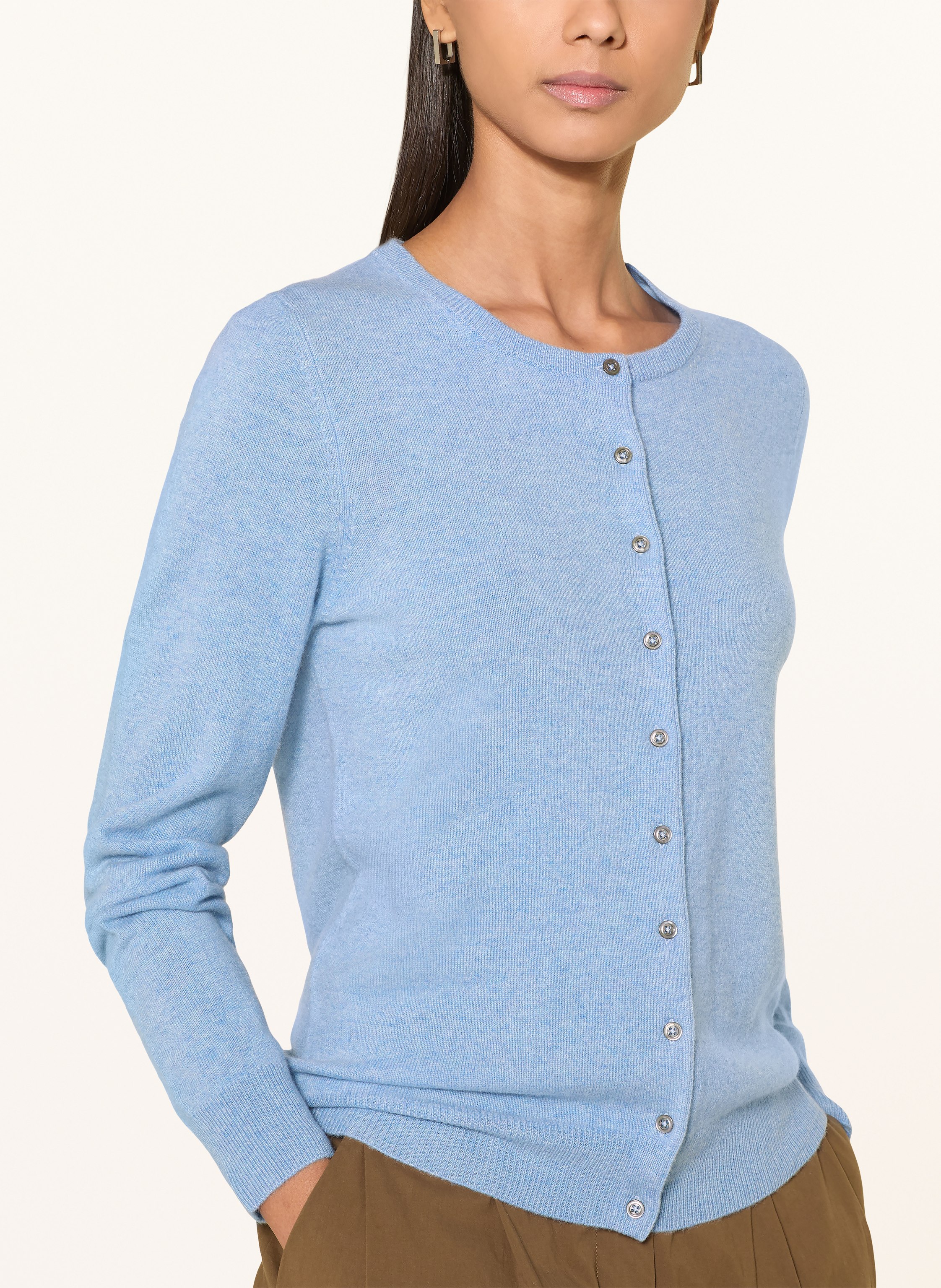 Thumbnail - Repeat Strickjacke Aus Cashmere blau