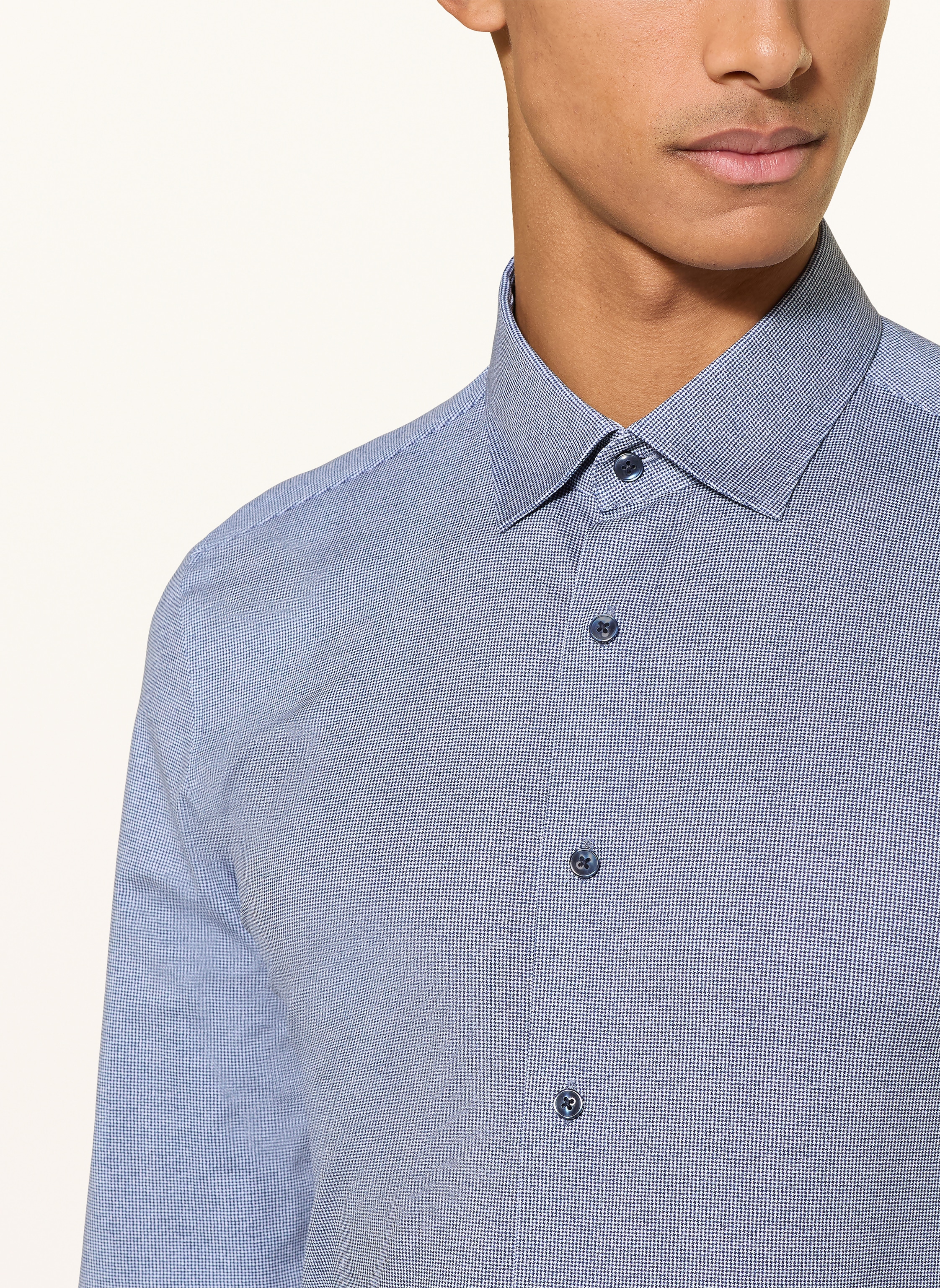 Thumbnail - Olymp Jerseyhemd Luxor 24/Seven Modern Fit blau