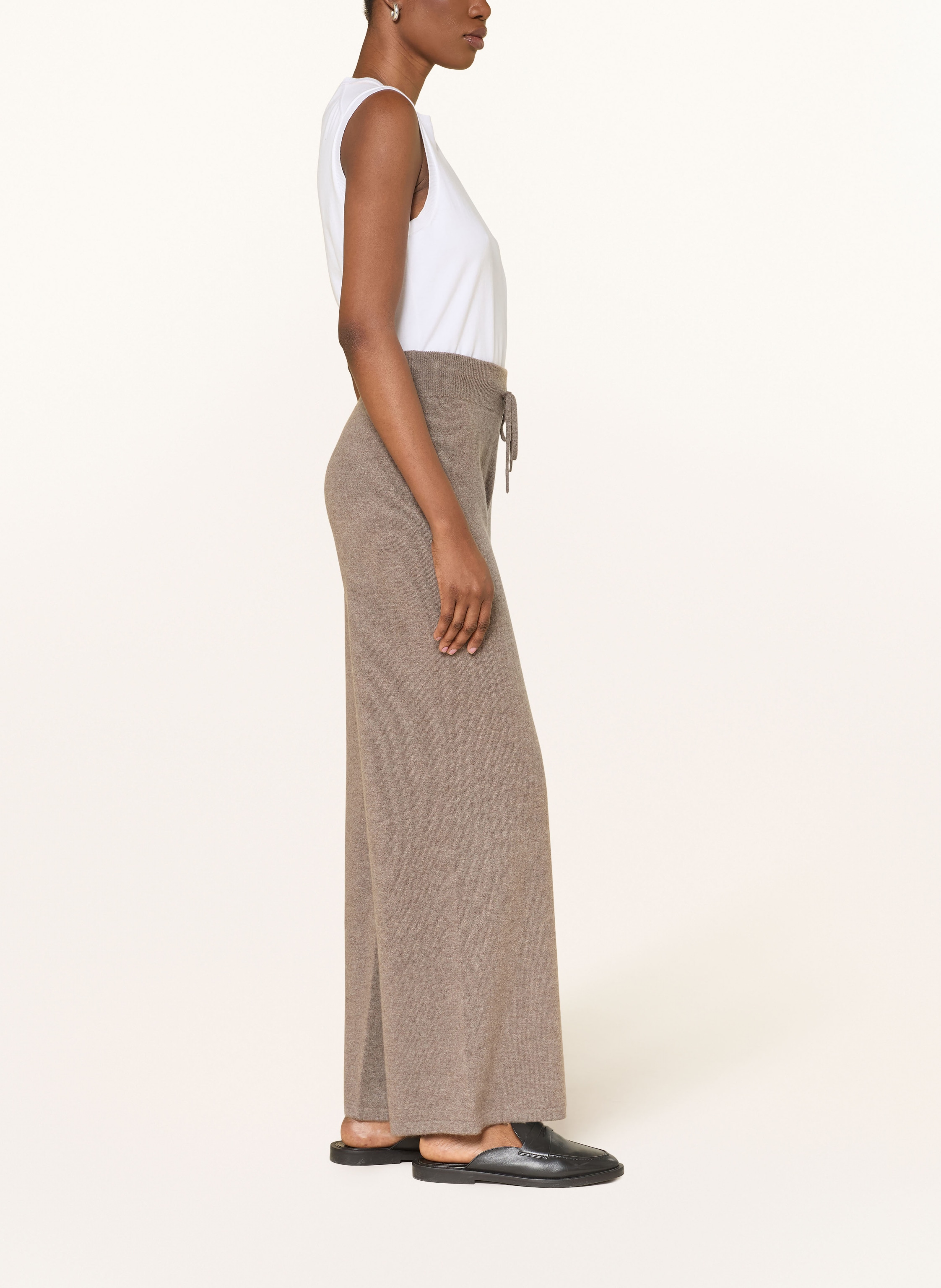 Thumbnail - Lisa Yang Strickhose Sofi Im Jogging-Stil Aus Cashmere beige