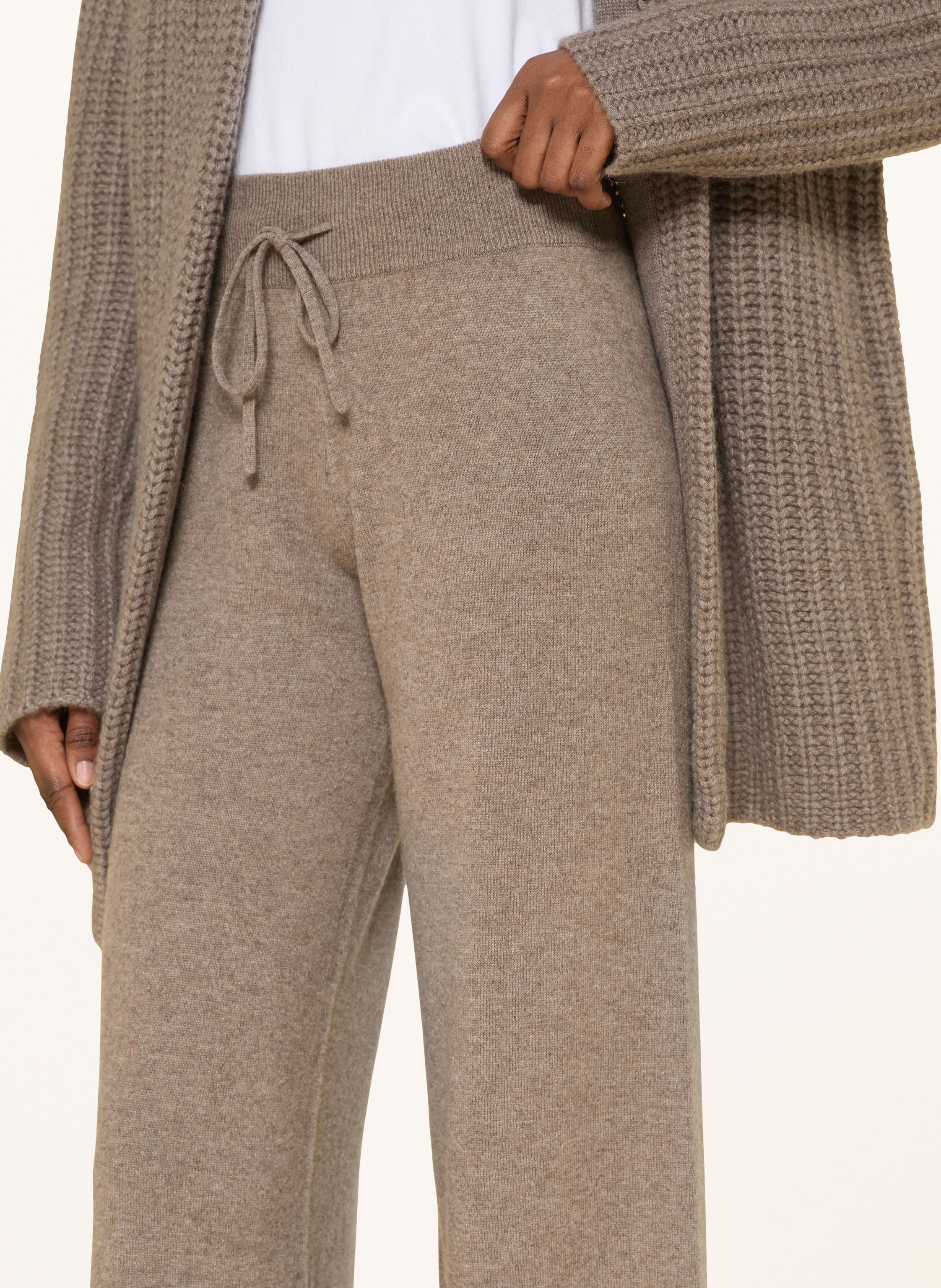 Thumbnail - Lisa Yang Strickhose Sofi Im Jogging-Stil Aus Cashmere beige