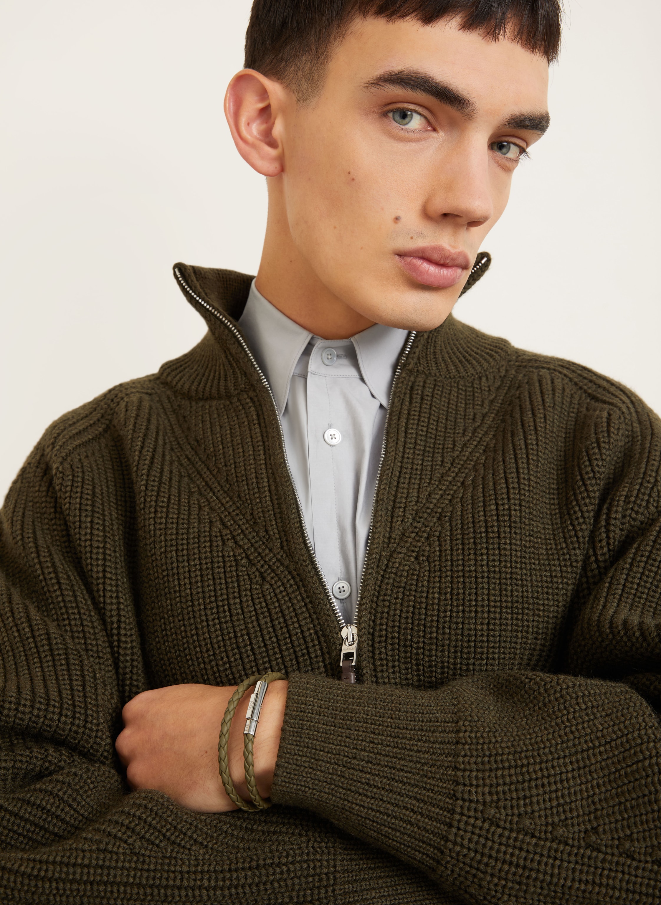 Thumbnail - Tod's Lederarmband gruen