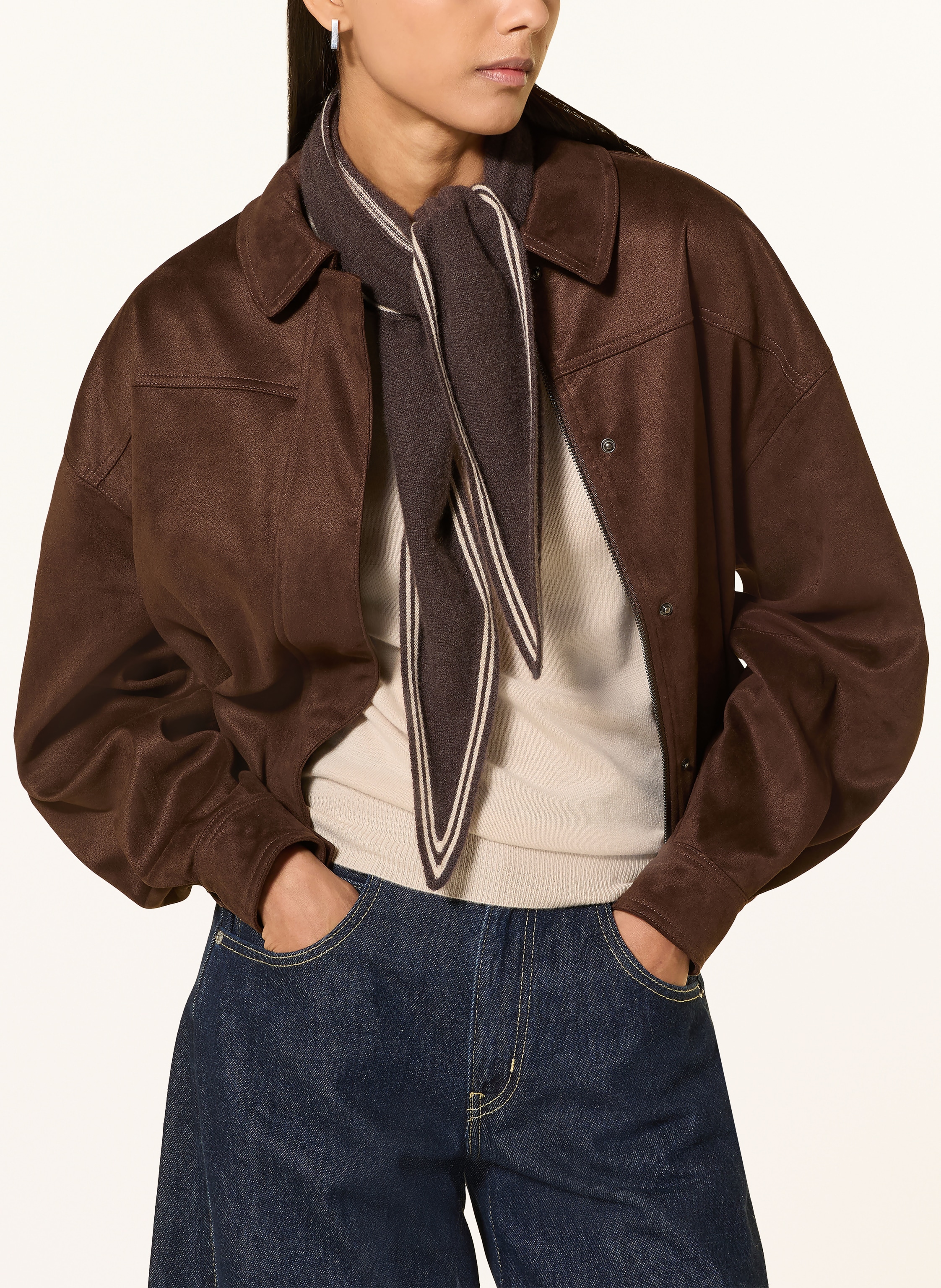 Thumbnail - Repeat Strickshirt Aus Cashmere beige