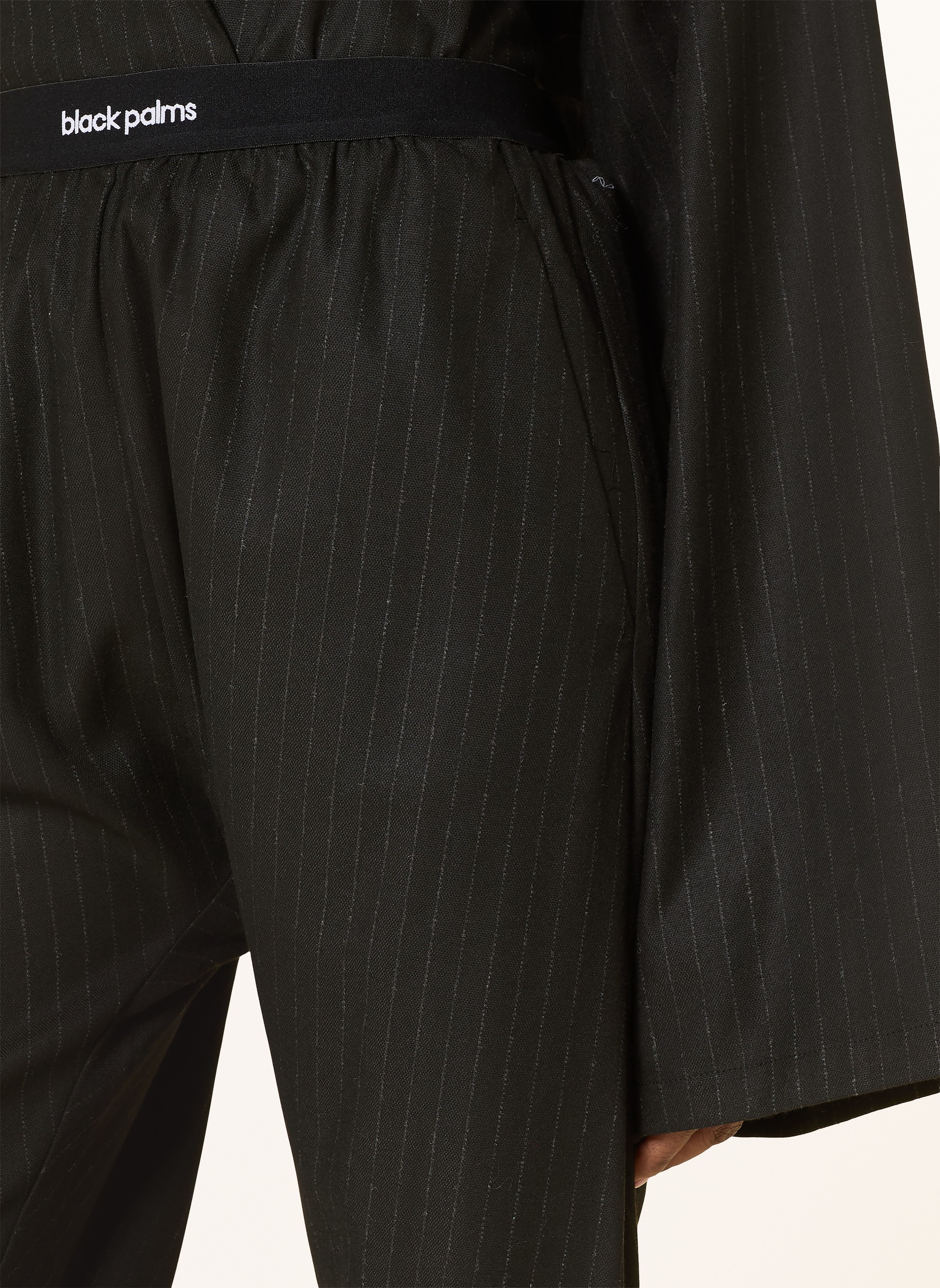 Thumbnail - Black Palms Marlenehose Benja schwarz