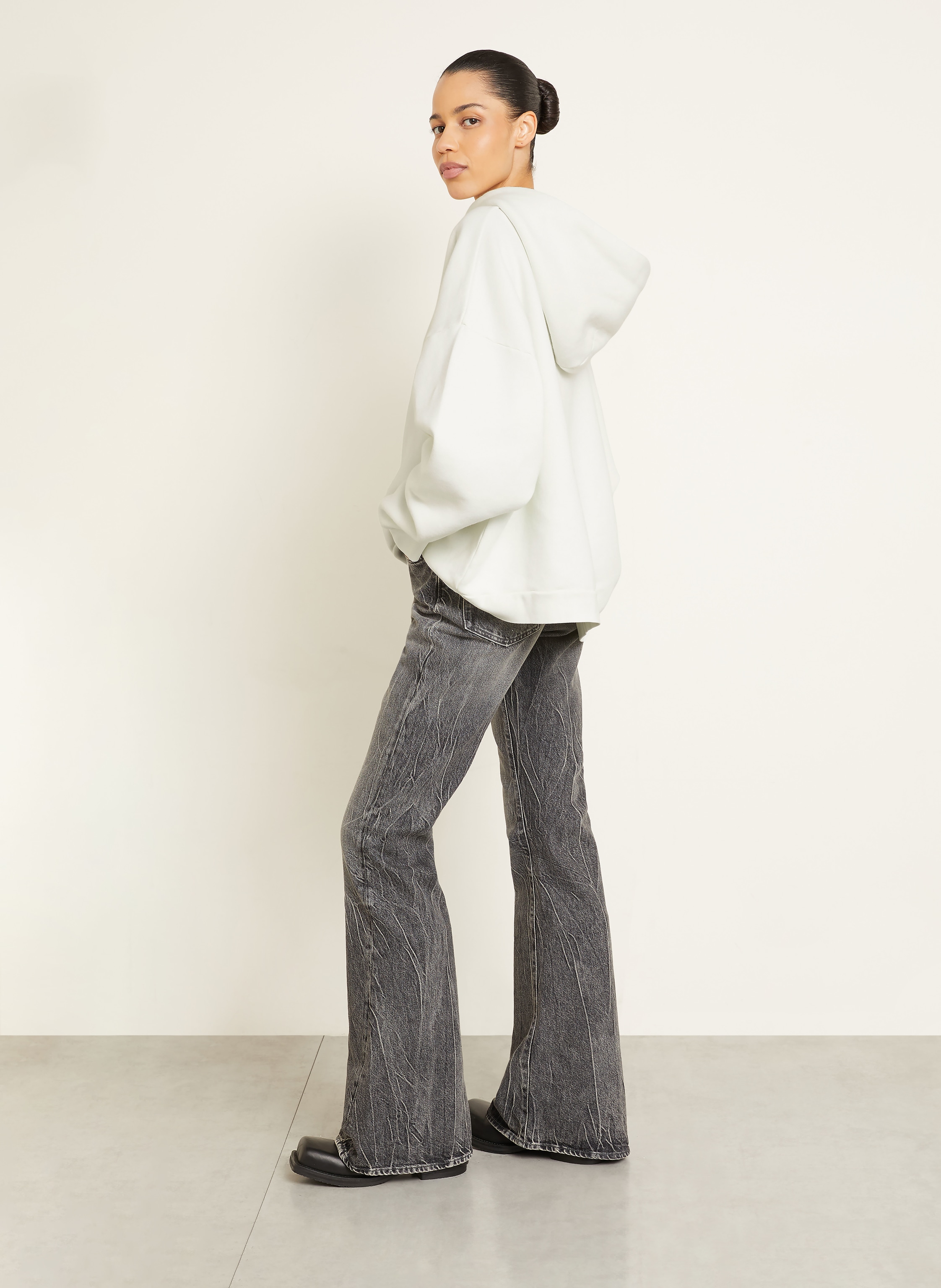 Thumbnail - Acne Studios Oversized-Hoodie weiss