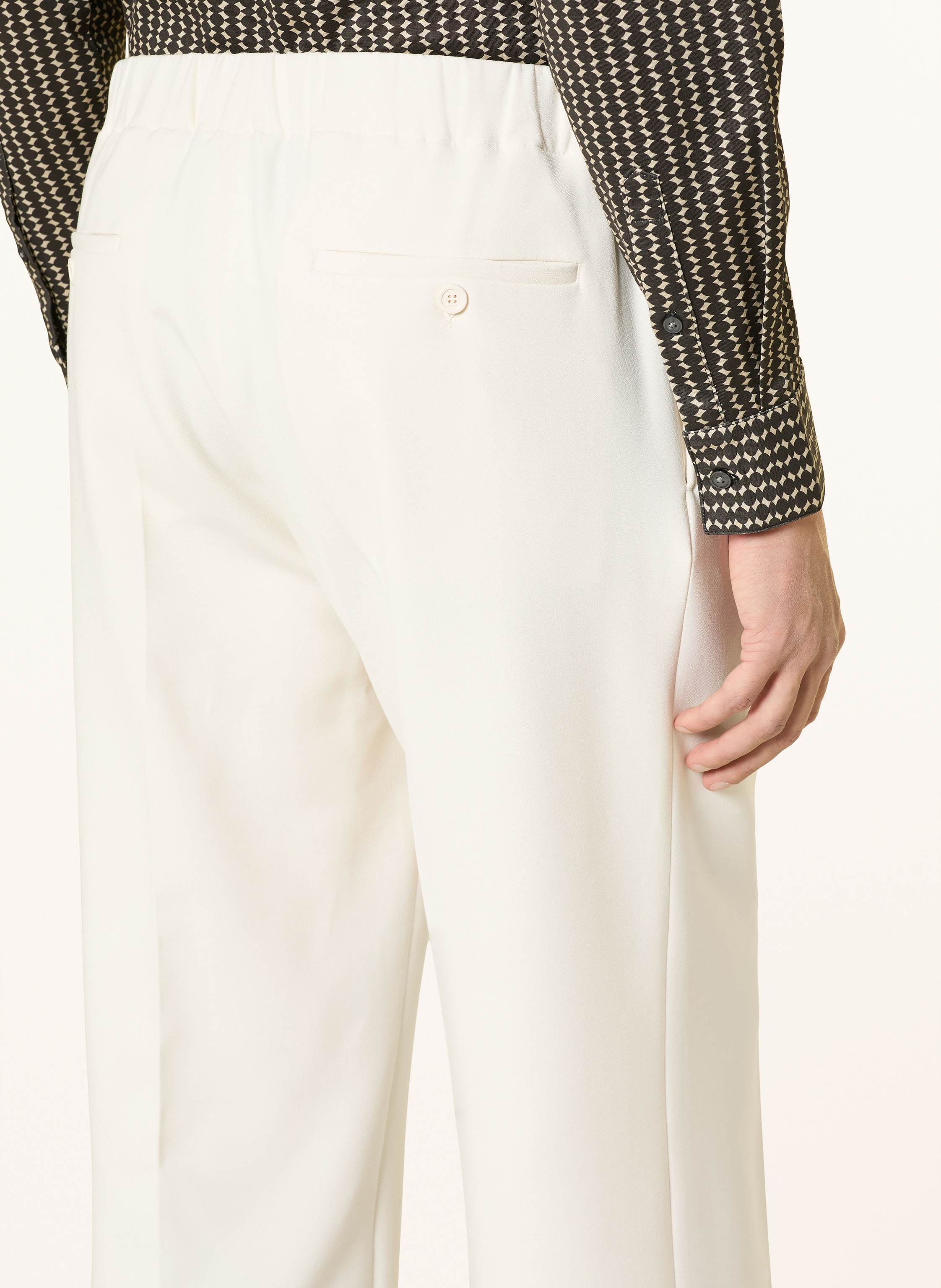 Thumbnail - Sandro Jerseyhose Straight Fit beige