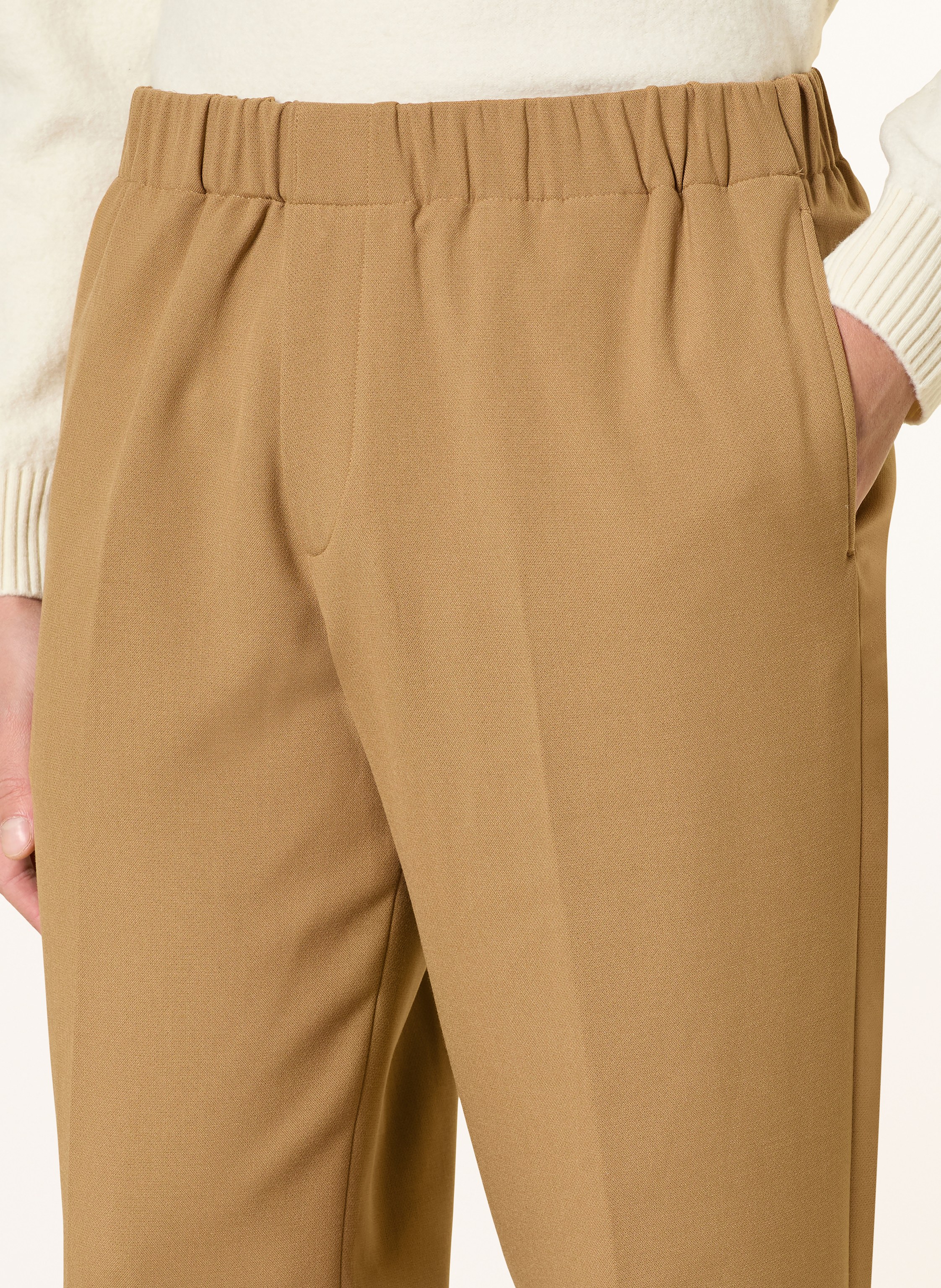 Thumbnail - Sandro Jerseyhose Straight Fit braun