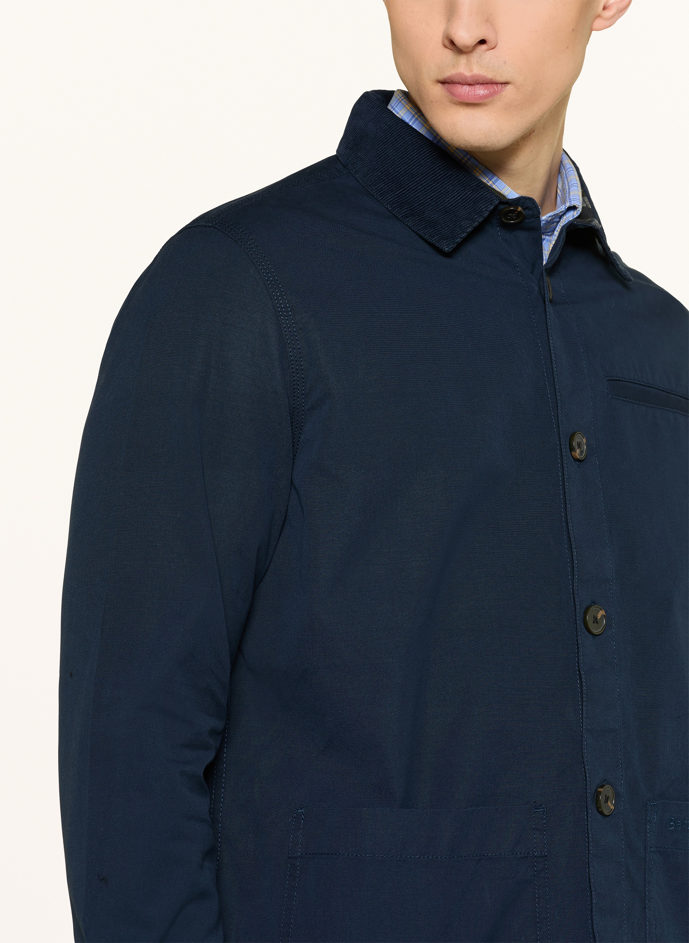 Thumbnail - Barbour Overshirt Cole blau