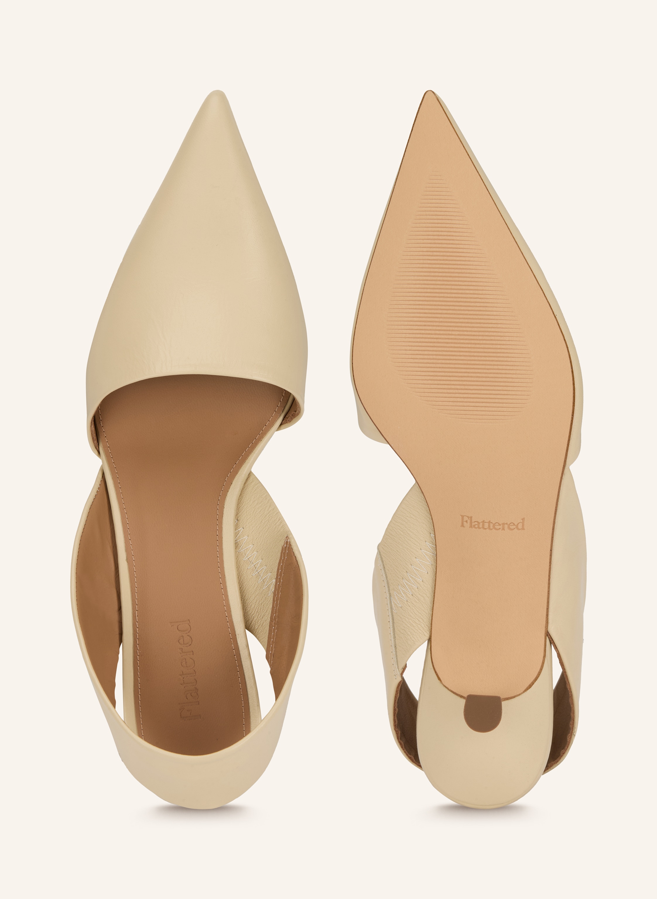 Thumbnail - Flattered Slingpumps Ninni beige