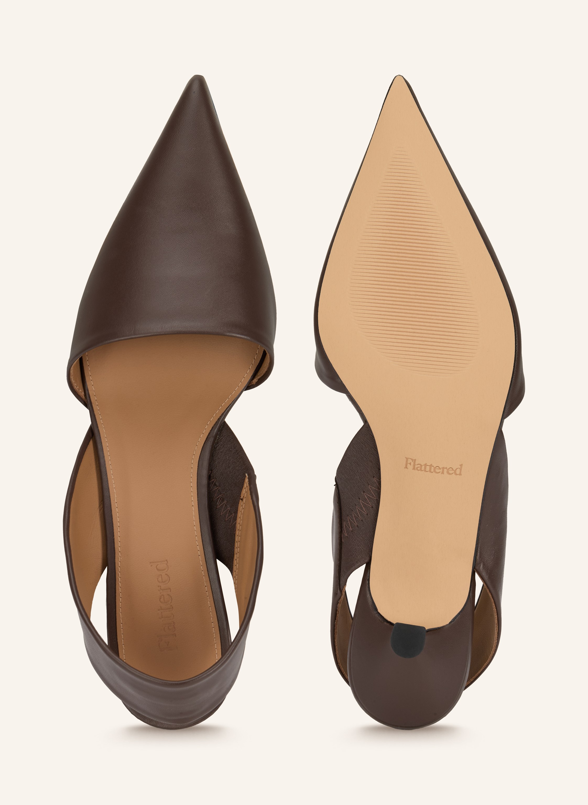 Thumbnail - Flattered Slingpumps Ninni braun