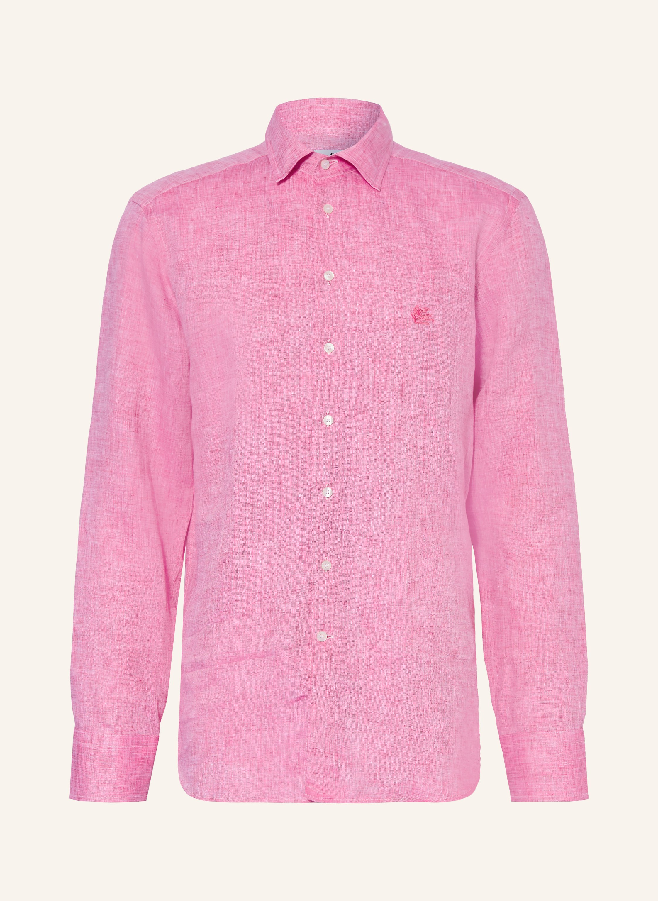 Etro Leinenhemd Regular Fit pink
