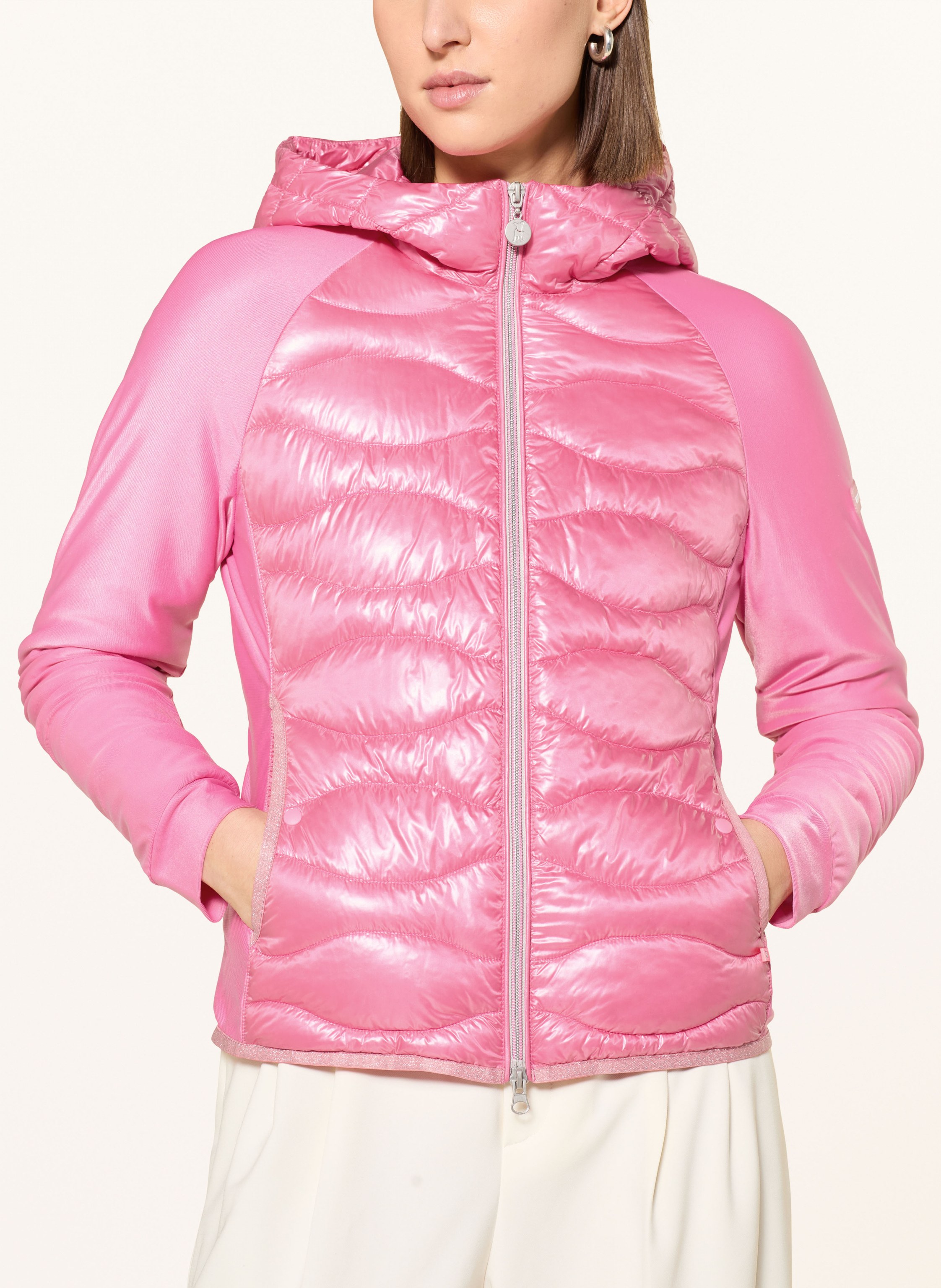 Thumbnail - Frieda & Freddies Steppjacke Davy Im Materialmix pink