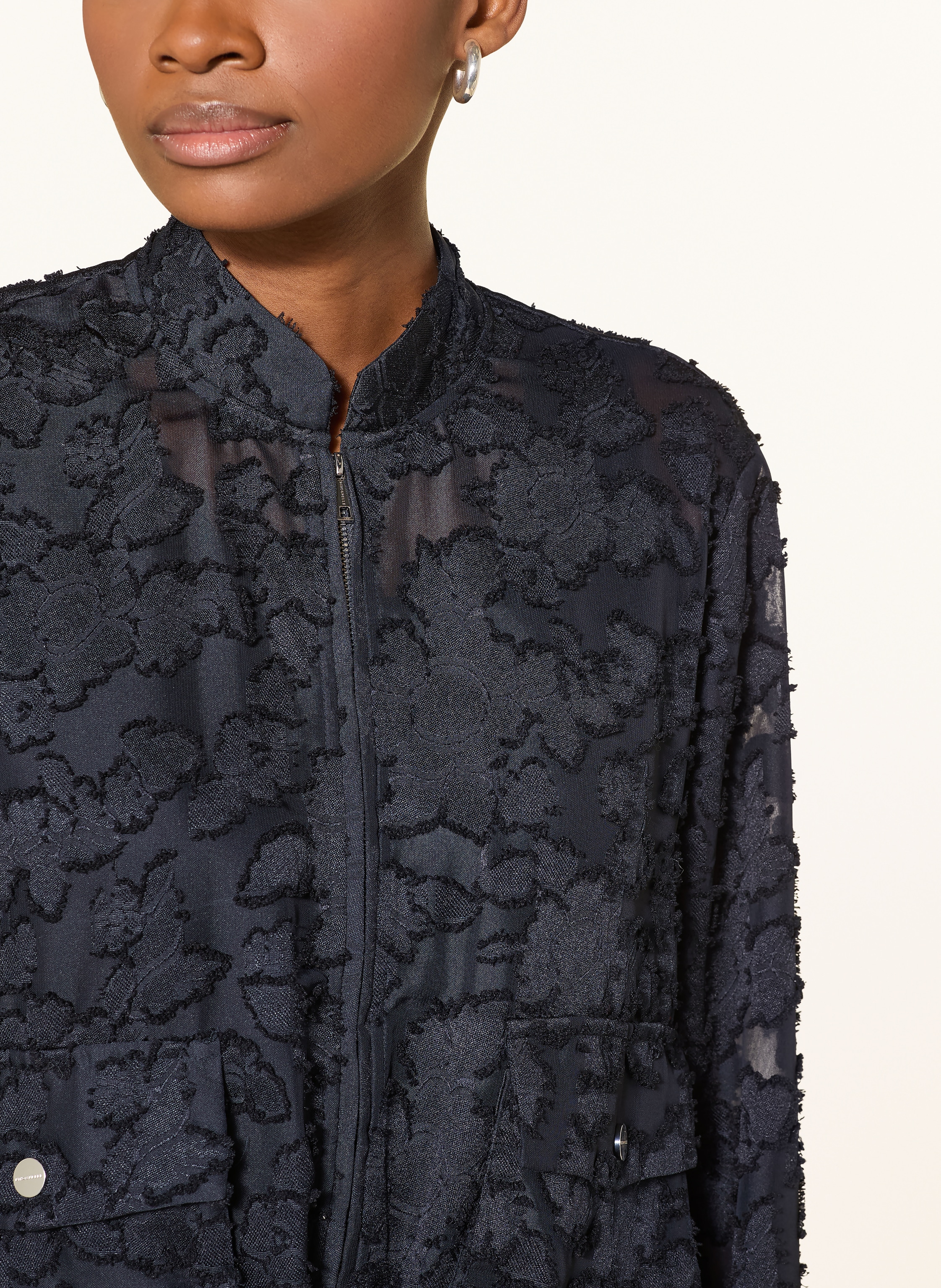 Thumbnail - Rino & Pelle Jacke Priori Aus Lochspitze schwarz