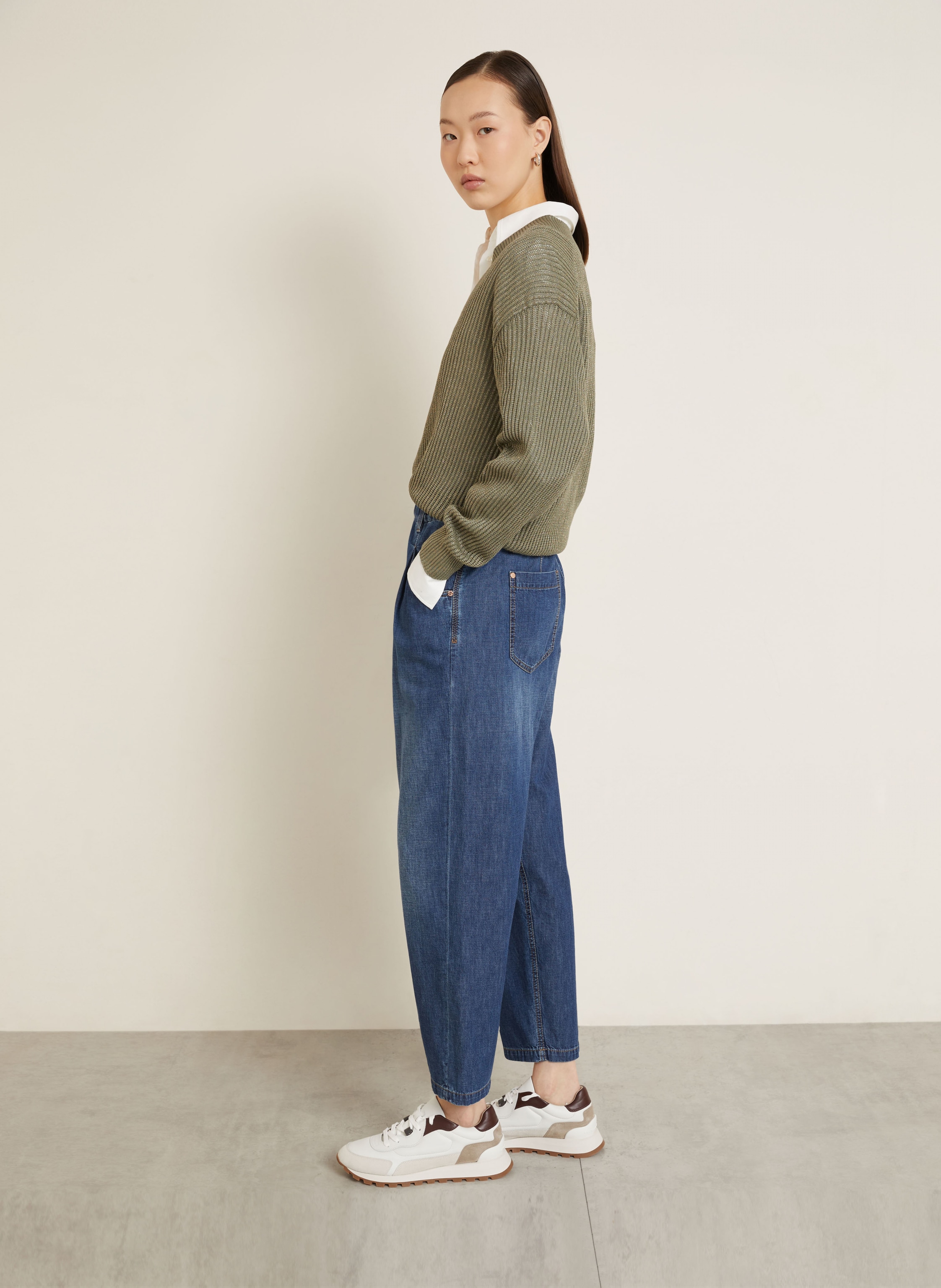 Thumbnail - Brunello Cucinelli 7/8-Jeans blau