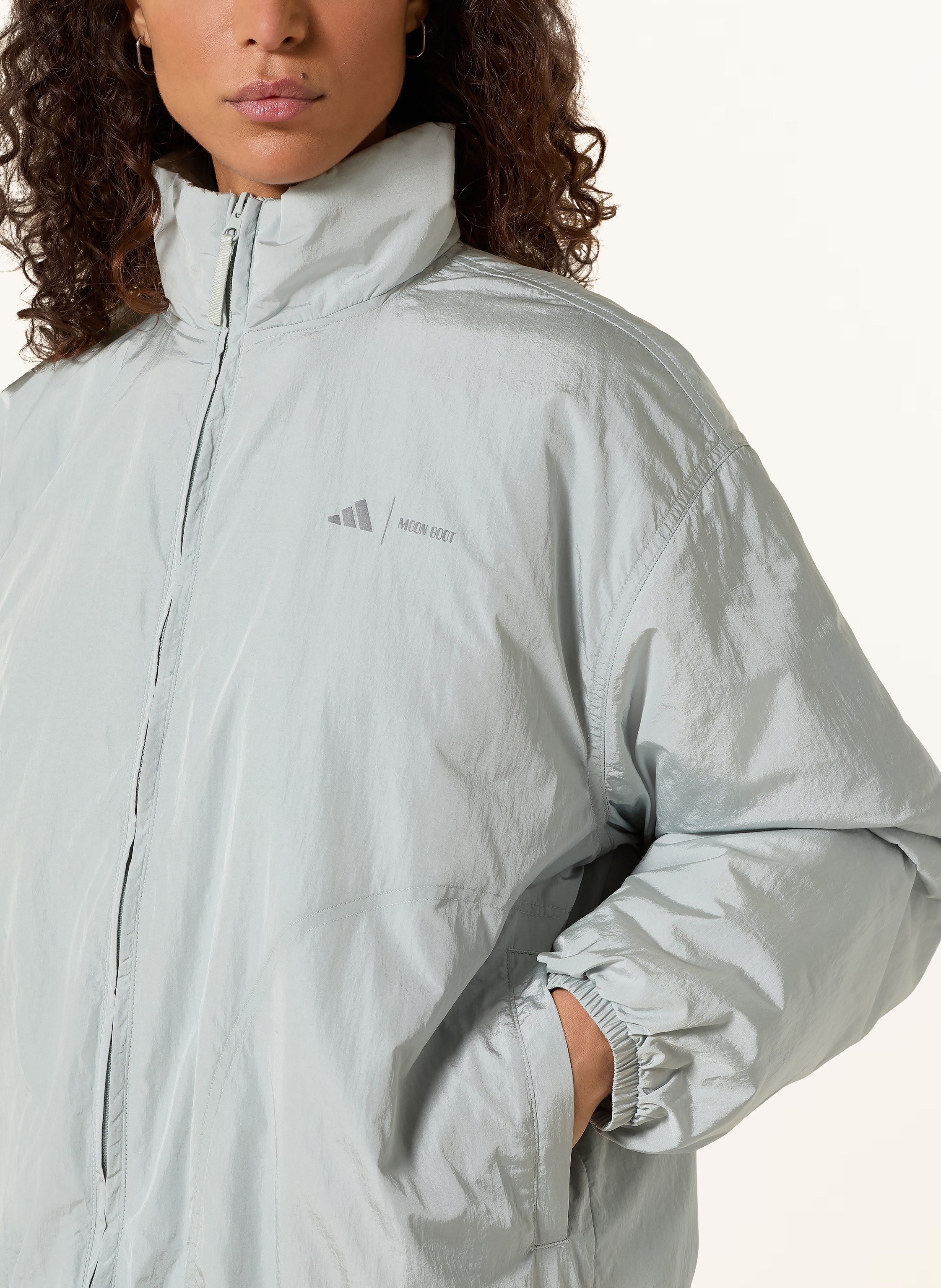 Thumbnail - Adidas Jacke Tracktop grau