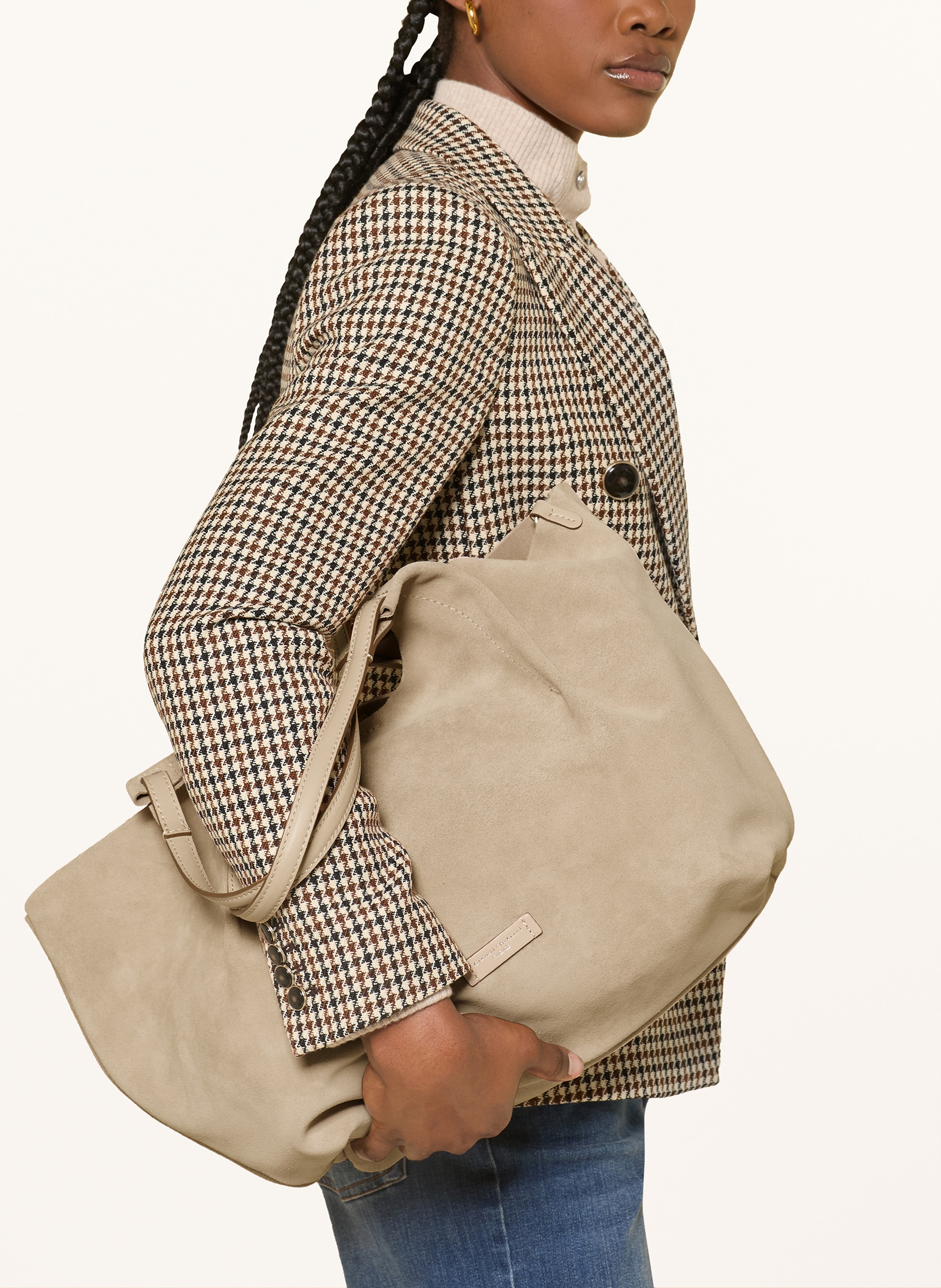 Thumbnail - Gianni Chiarini Hobo-Bag Dua Xl Mit Pouch beige