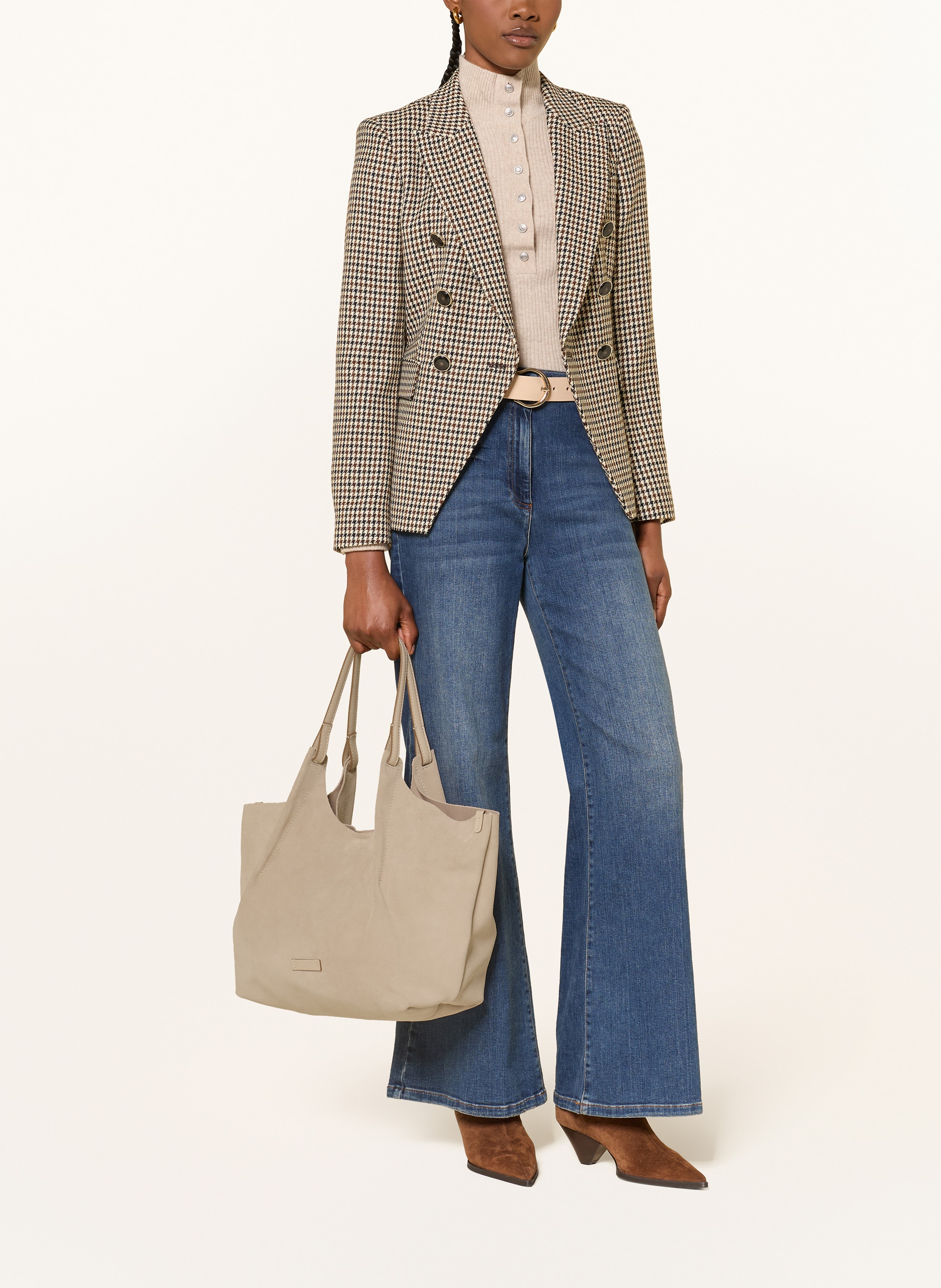 Thumbnail - Gianni Chiarini Hobo-Bag Dua Xl Mit Pouch beige