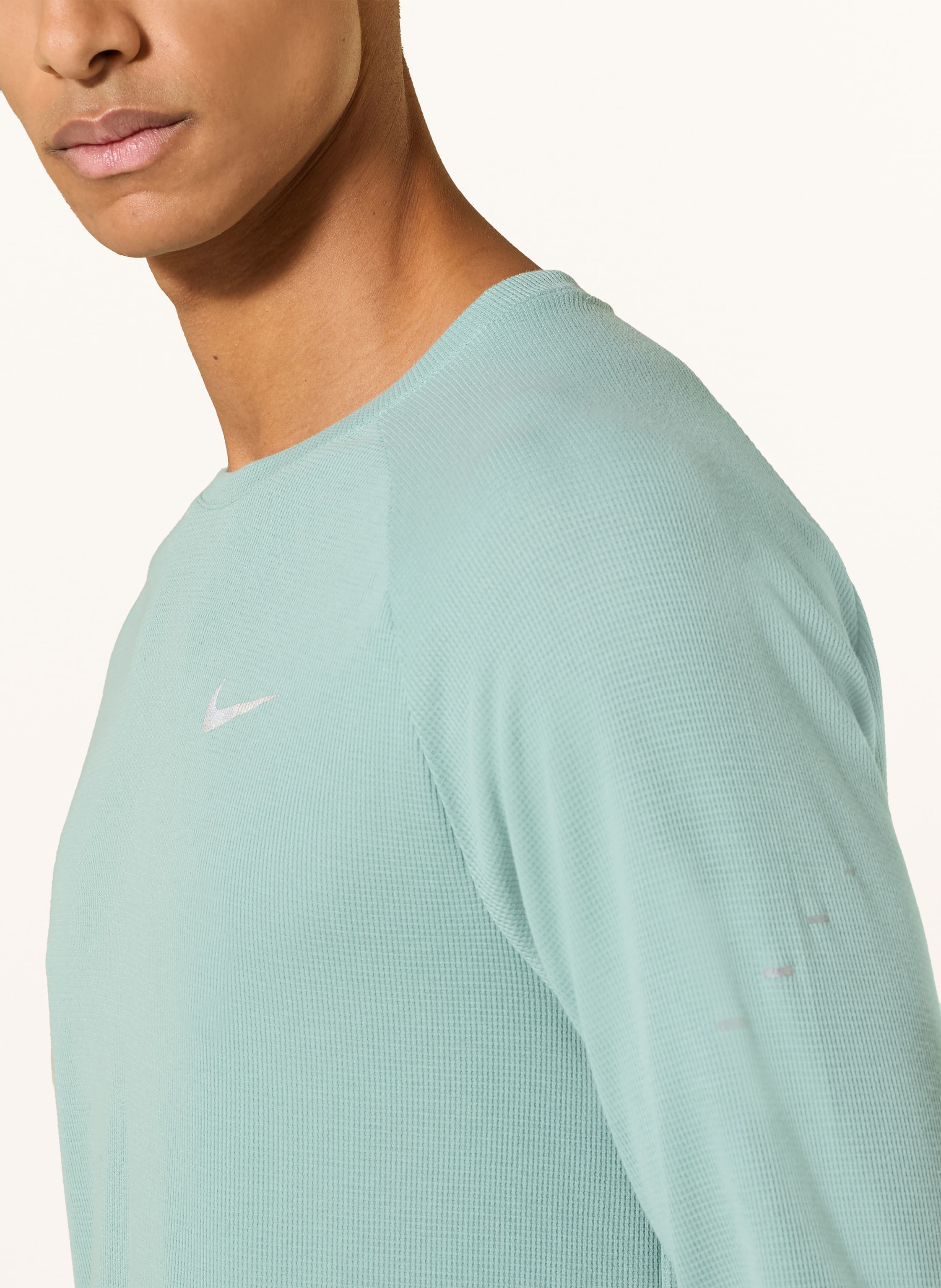 Thumbnail - Nike Laufshirt Stride grau