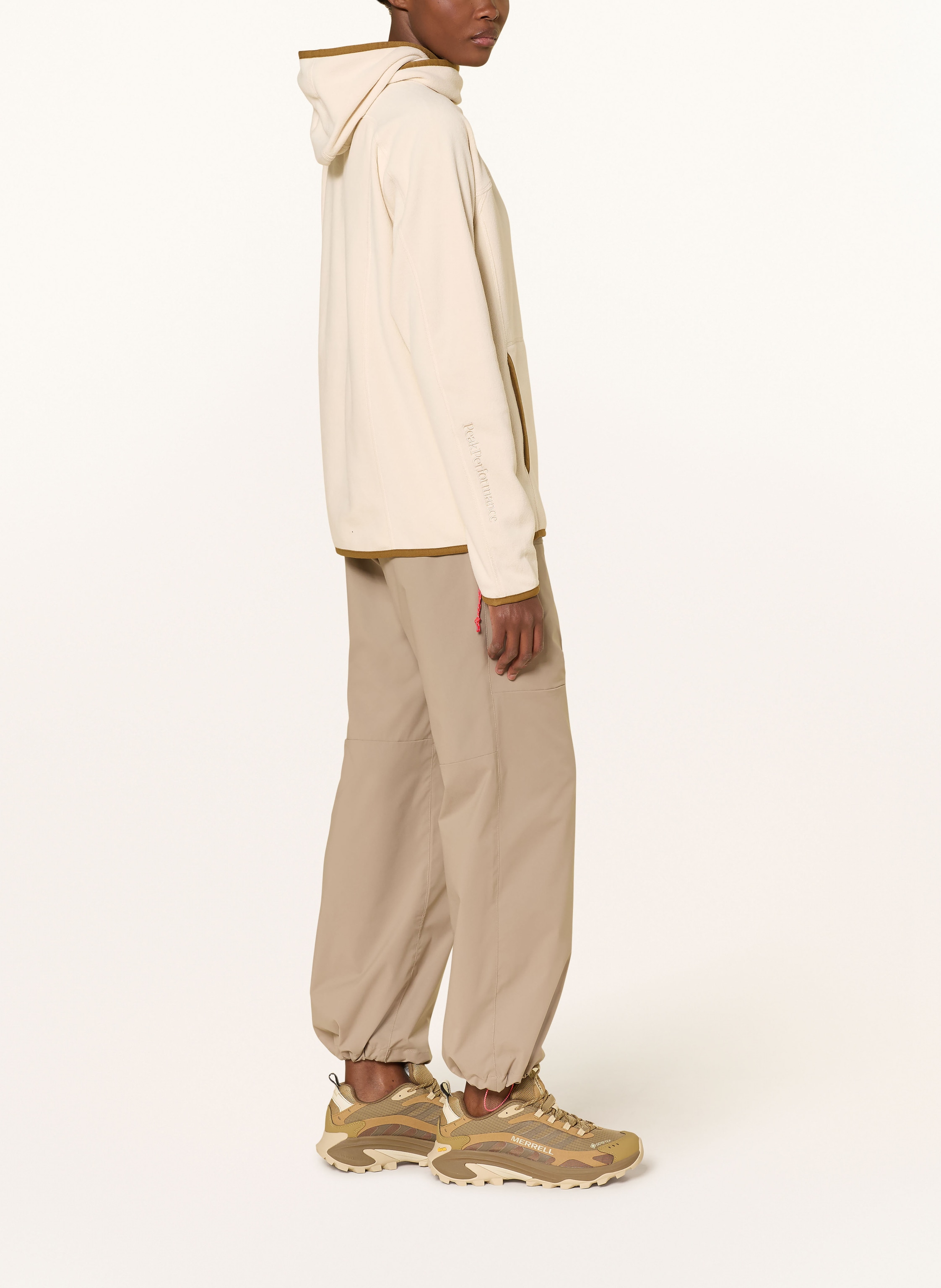 Thumbnail - Peak Performance Fleece-Hoodie Treeline beige