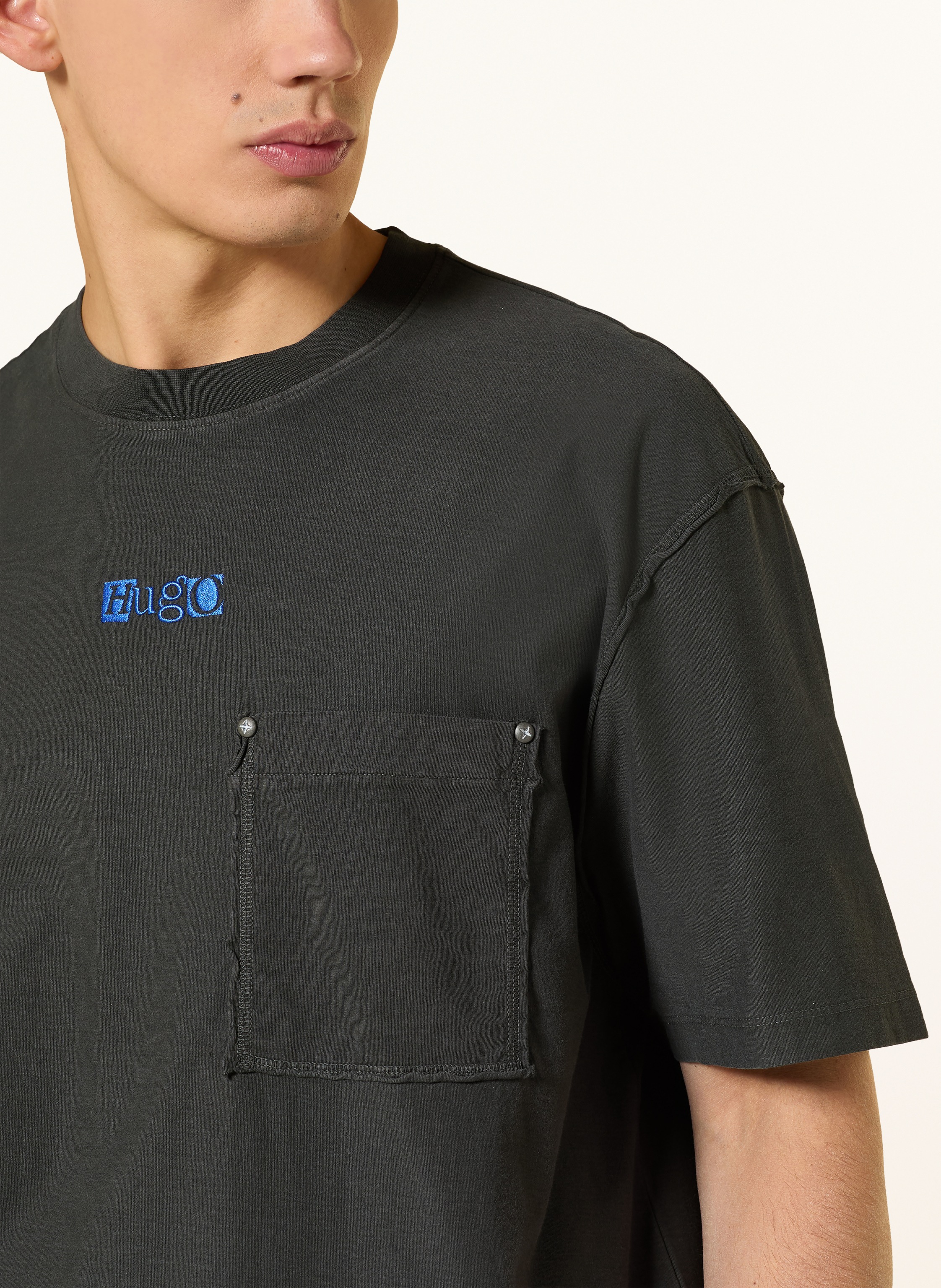 Thumbnail - Hugo T-Shirt Naste schwarz