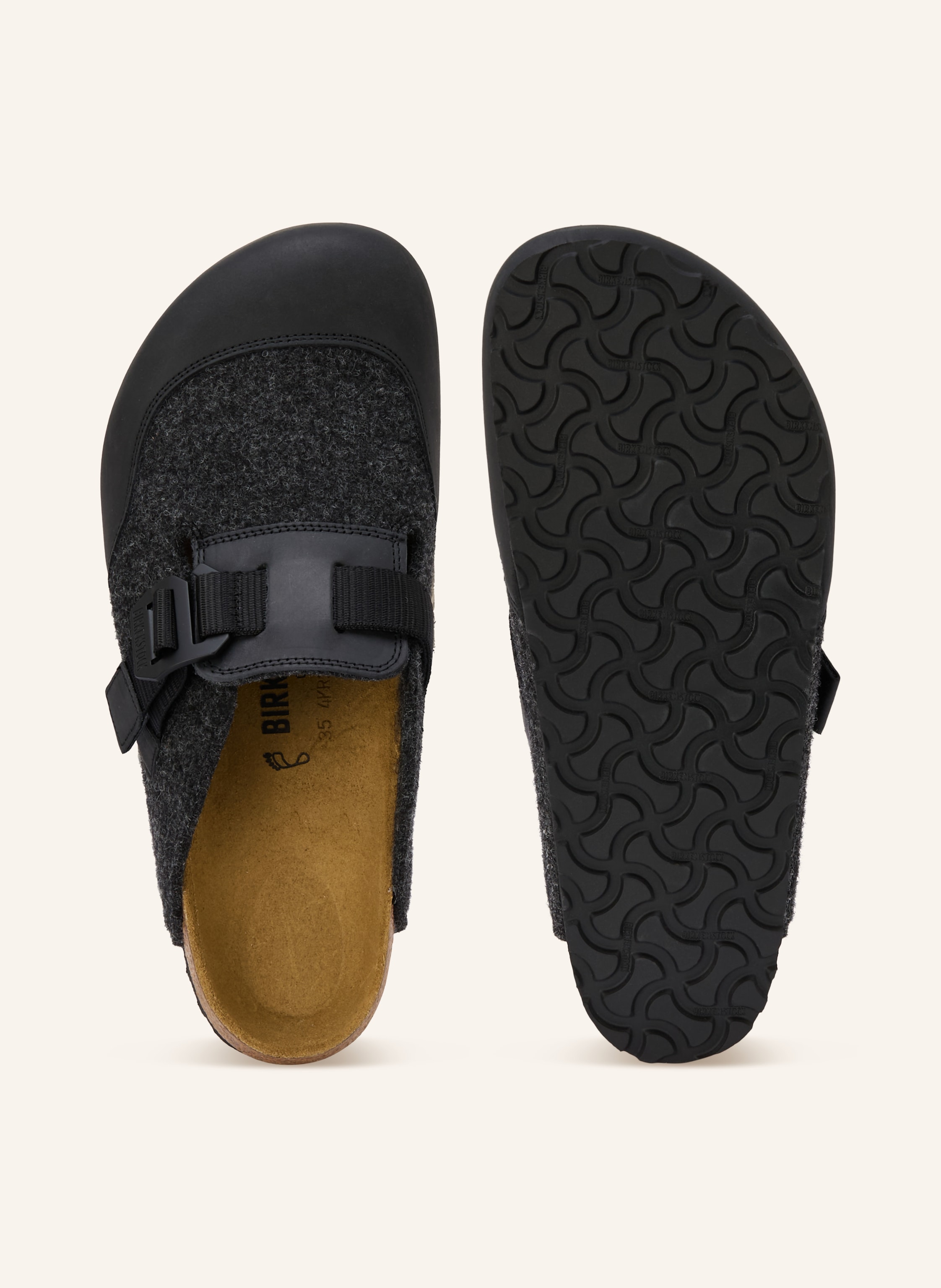 Thumbnail - Birkenstock Pantoletten Boston Nova grau
