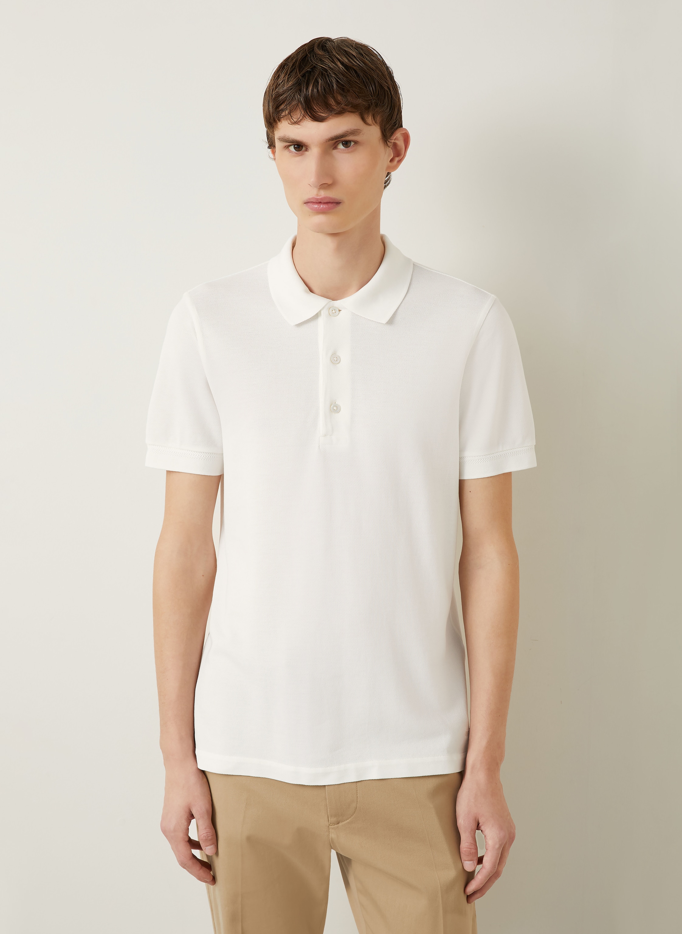 Thumbnail - Tom Ford Piqué-Poloshirt weiss