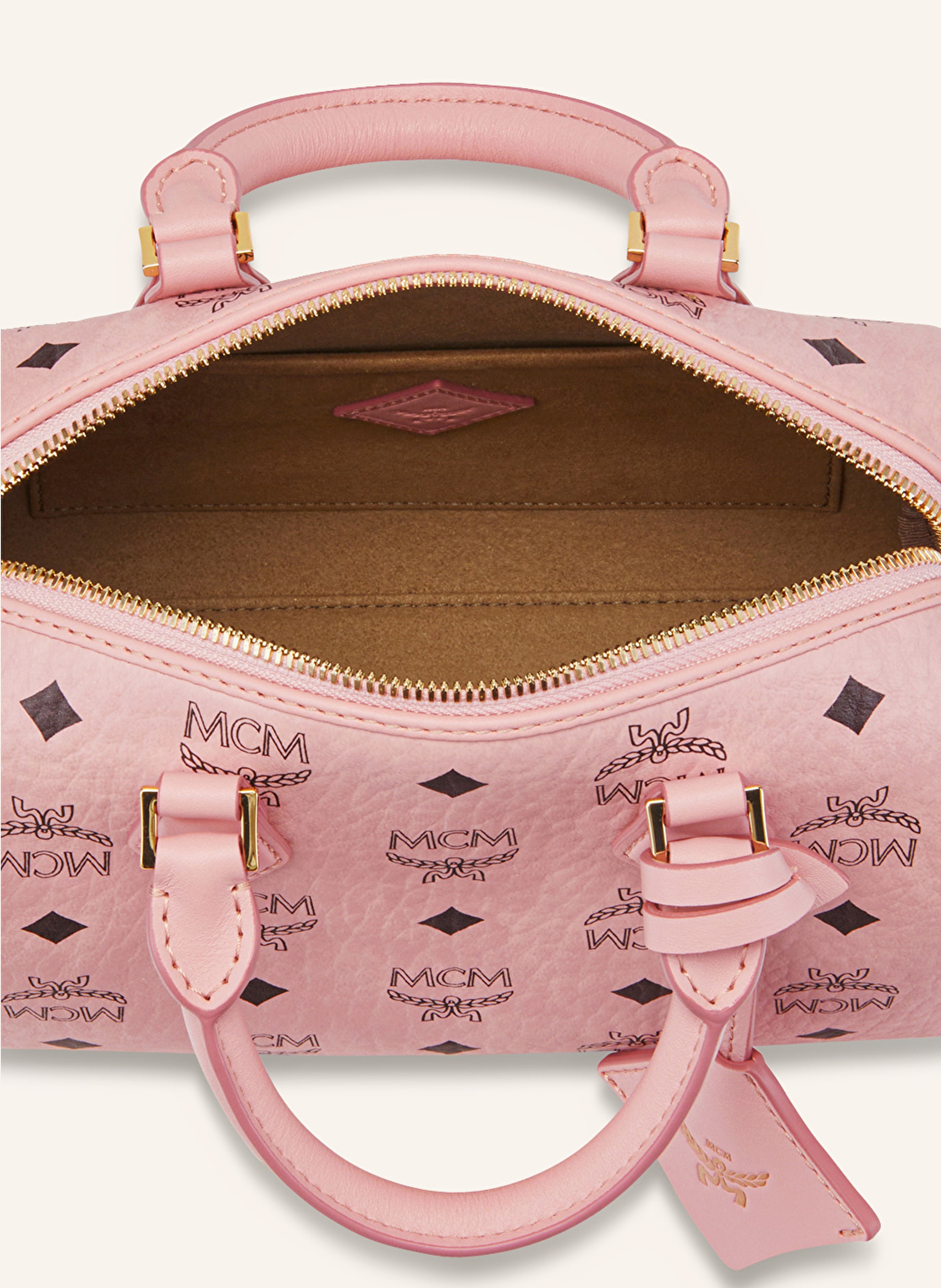 Thumbnail - Mcm Handtasche Ella Vi Boston Small schwarz