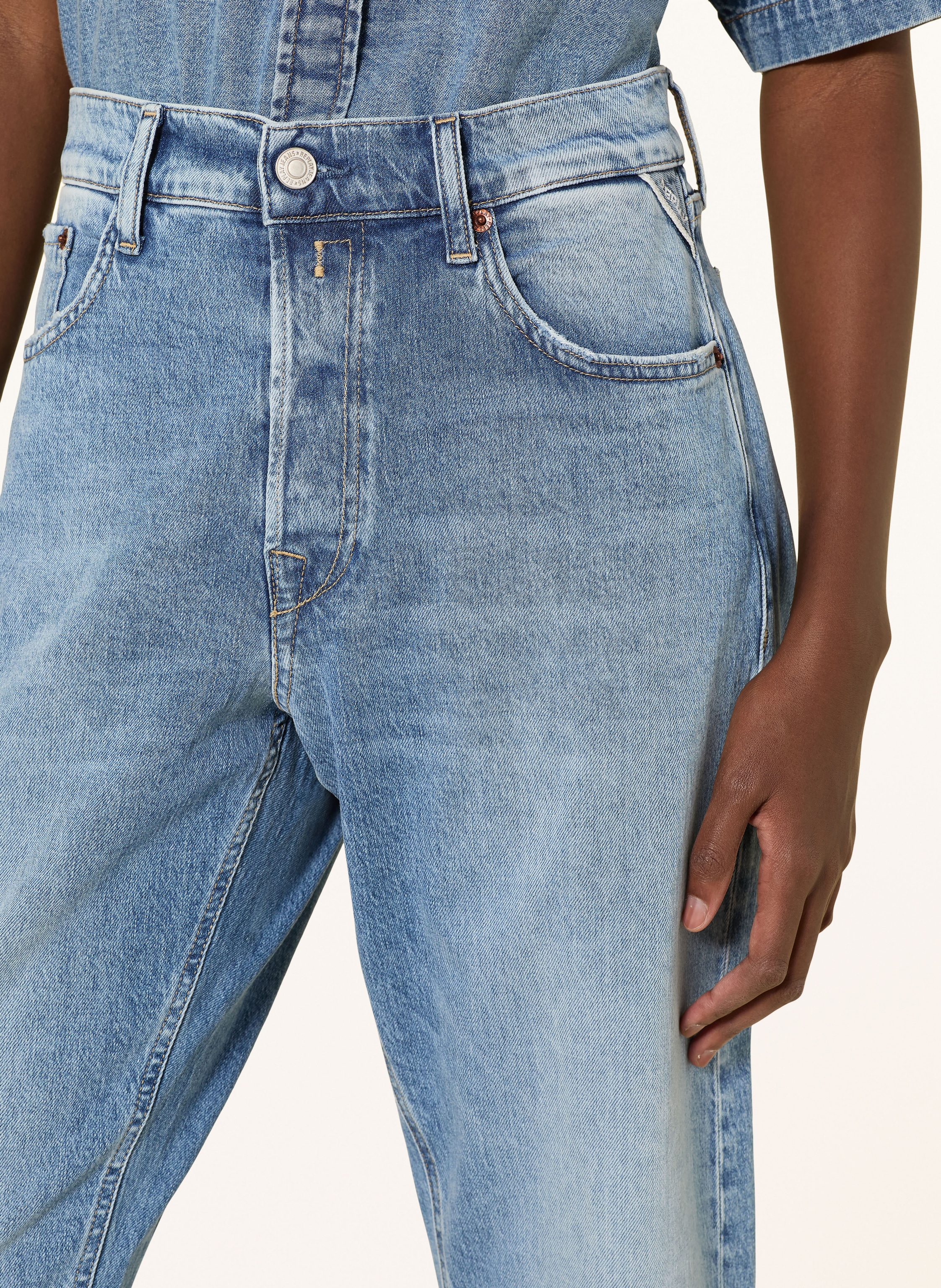 Thumbnail - Replay Boyfriend Jeans Aubry blau