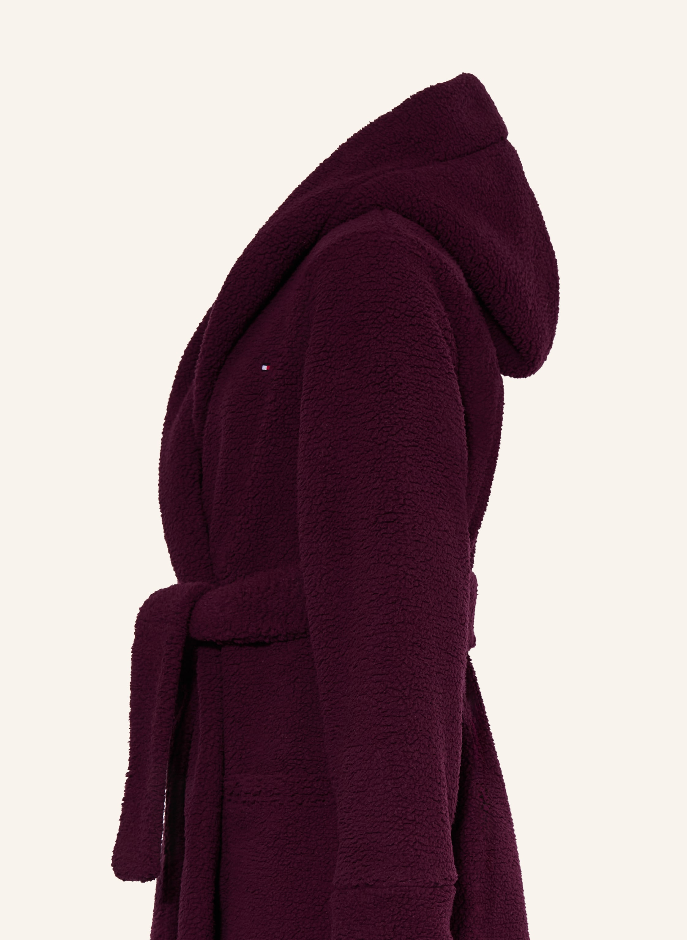 Thumbnail - Tommy Hilfiger Bademantel Sherpa Mit Kapuze rot