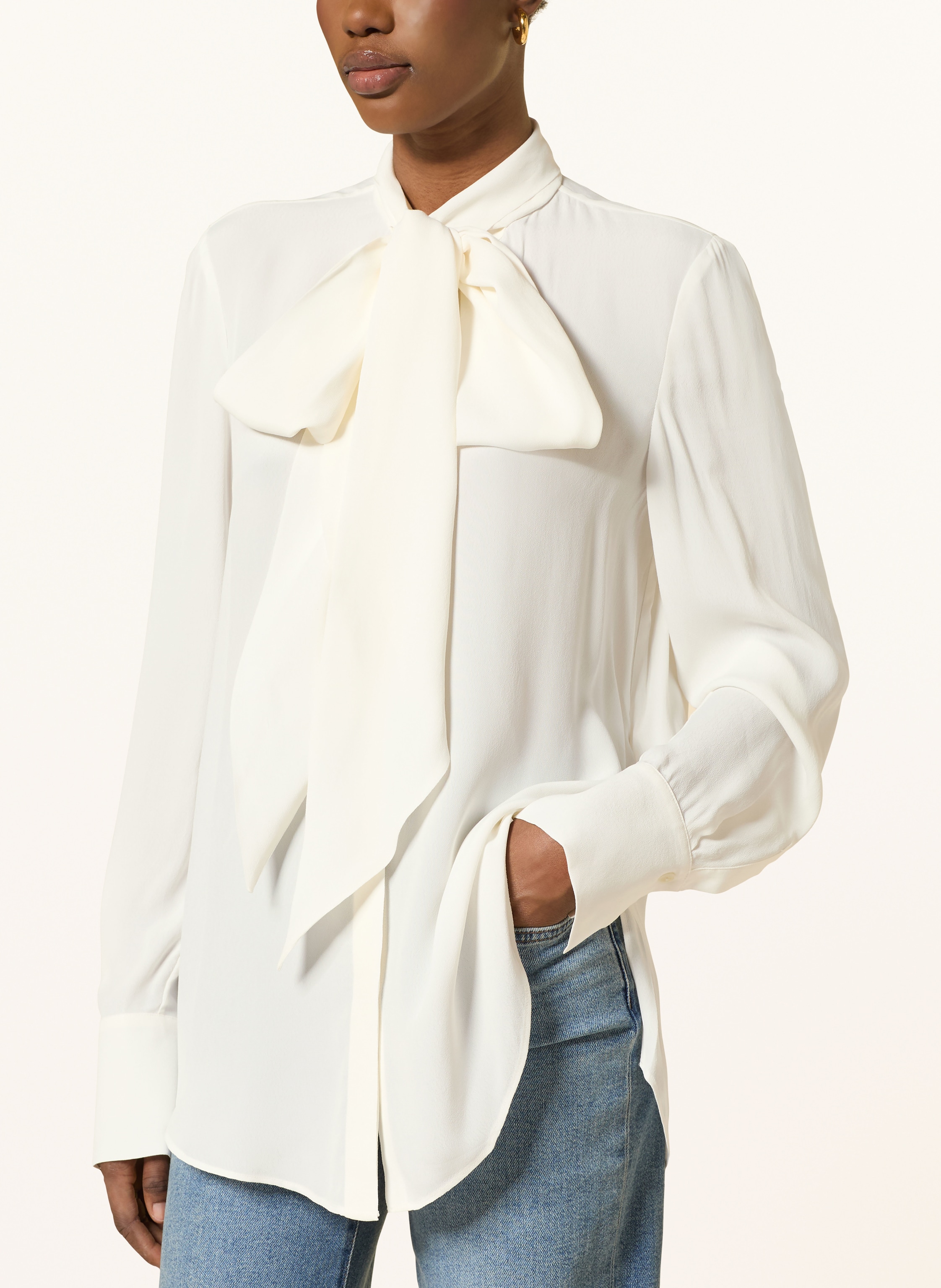 Thumbnail - Ted Baker Bluse Ressia Mit Schluppe weiss