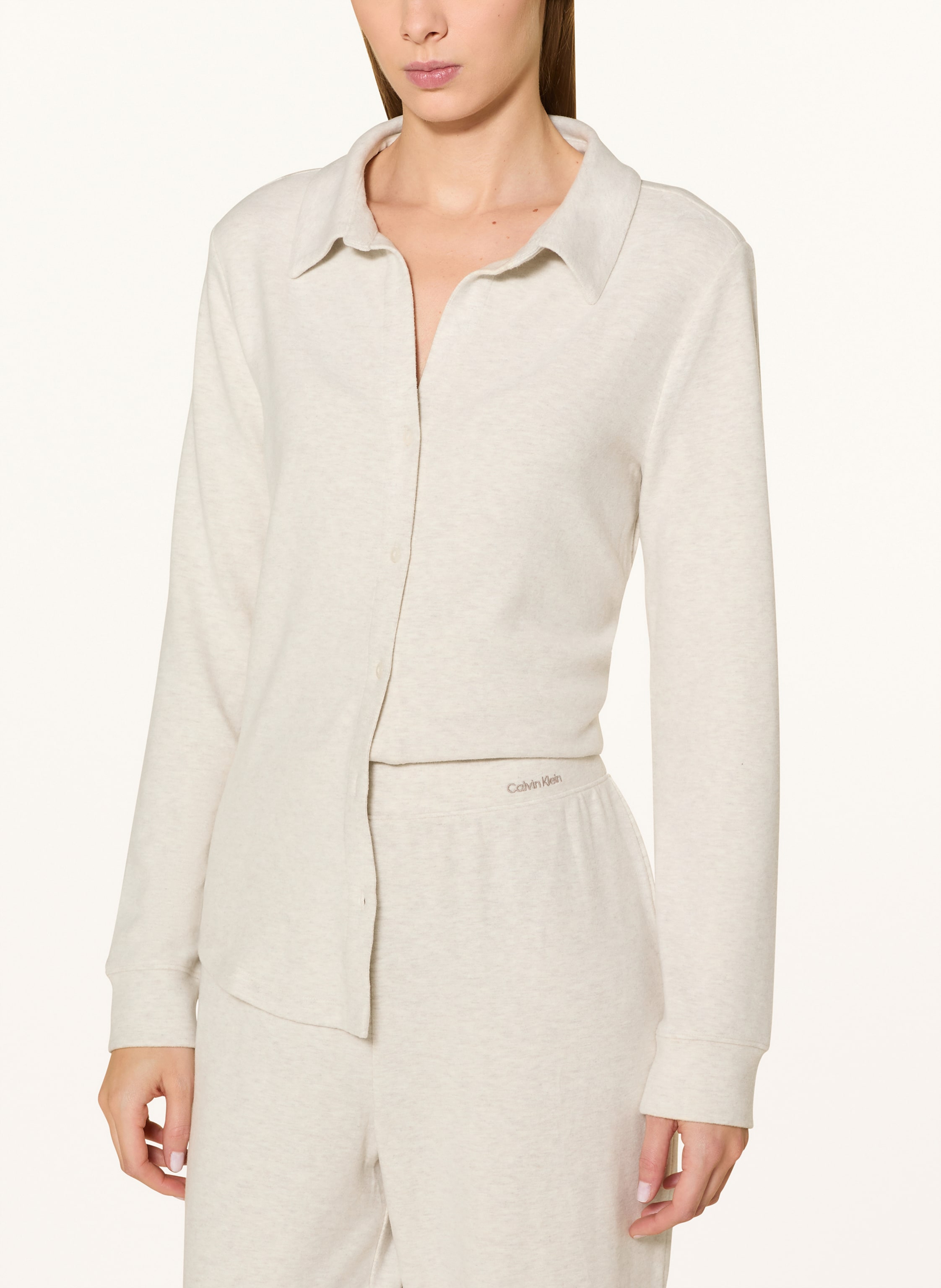 Thumbnail - Calvin Klein Schlafanzug Brushed Interlock beige