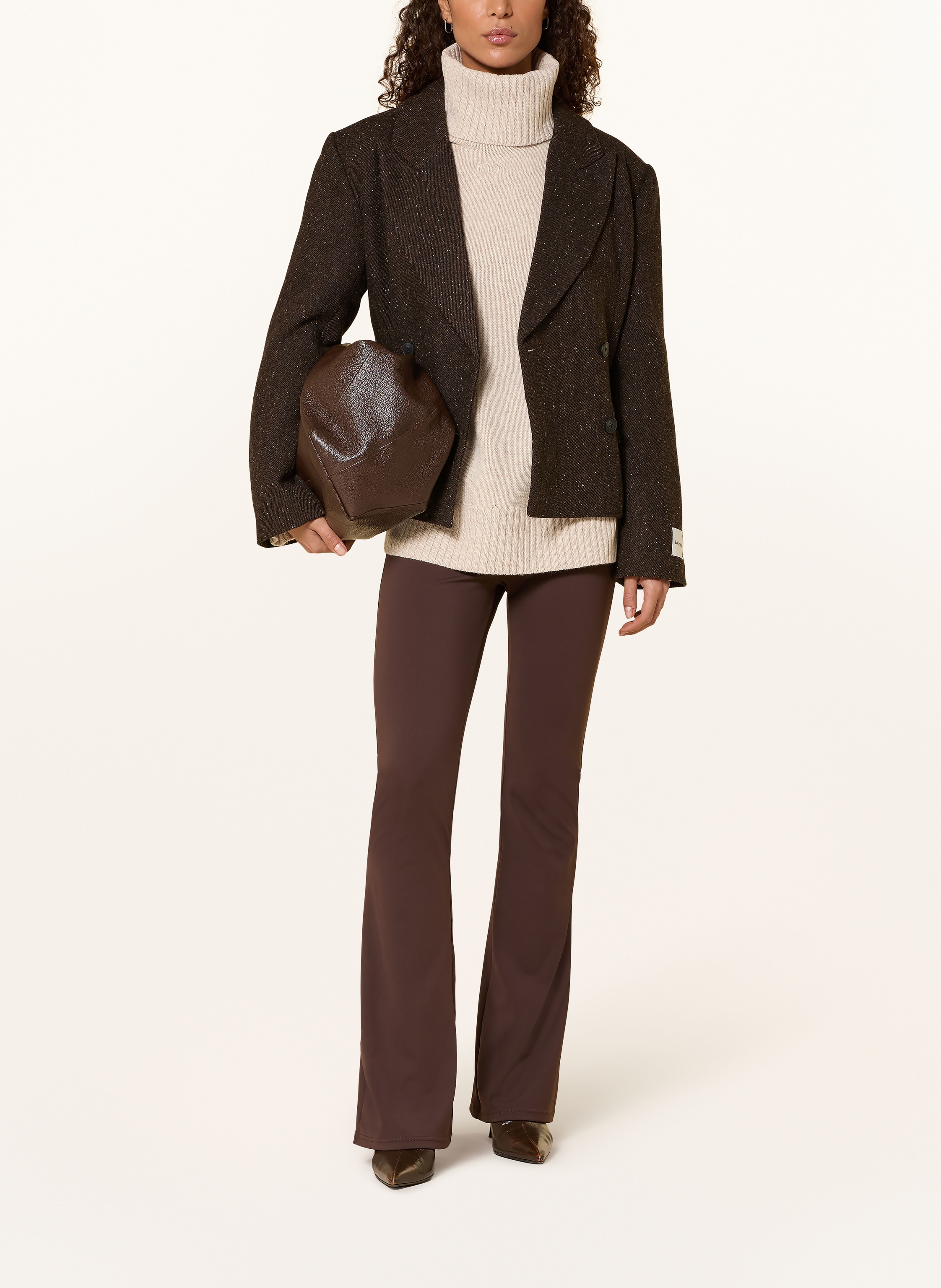 Thumbnail - Leger Studio Rollkragenpullover Erica beige