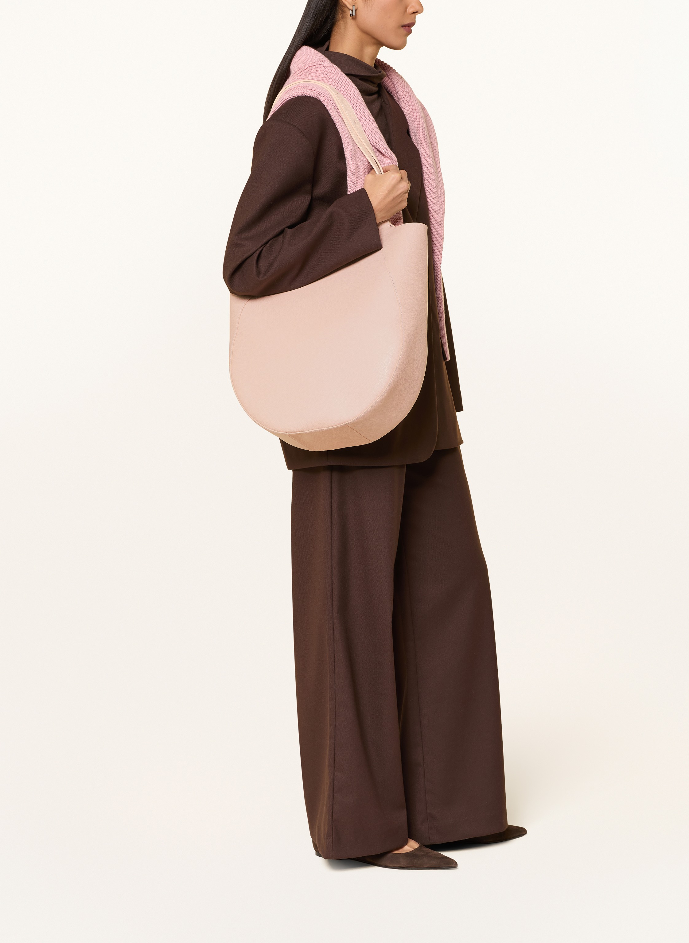 Thumbnail - Longchamp Beuteltasche Le Foulonné Xl beige