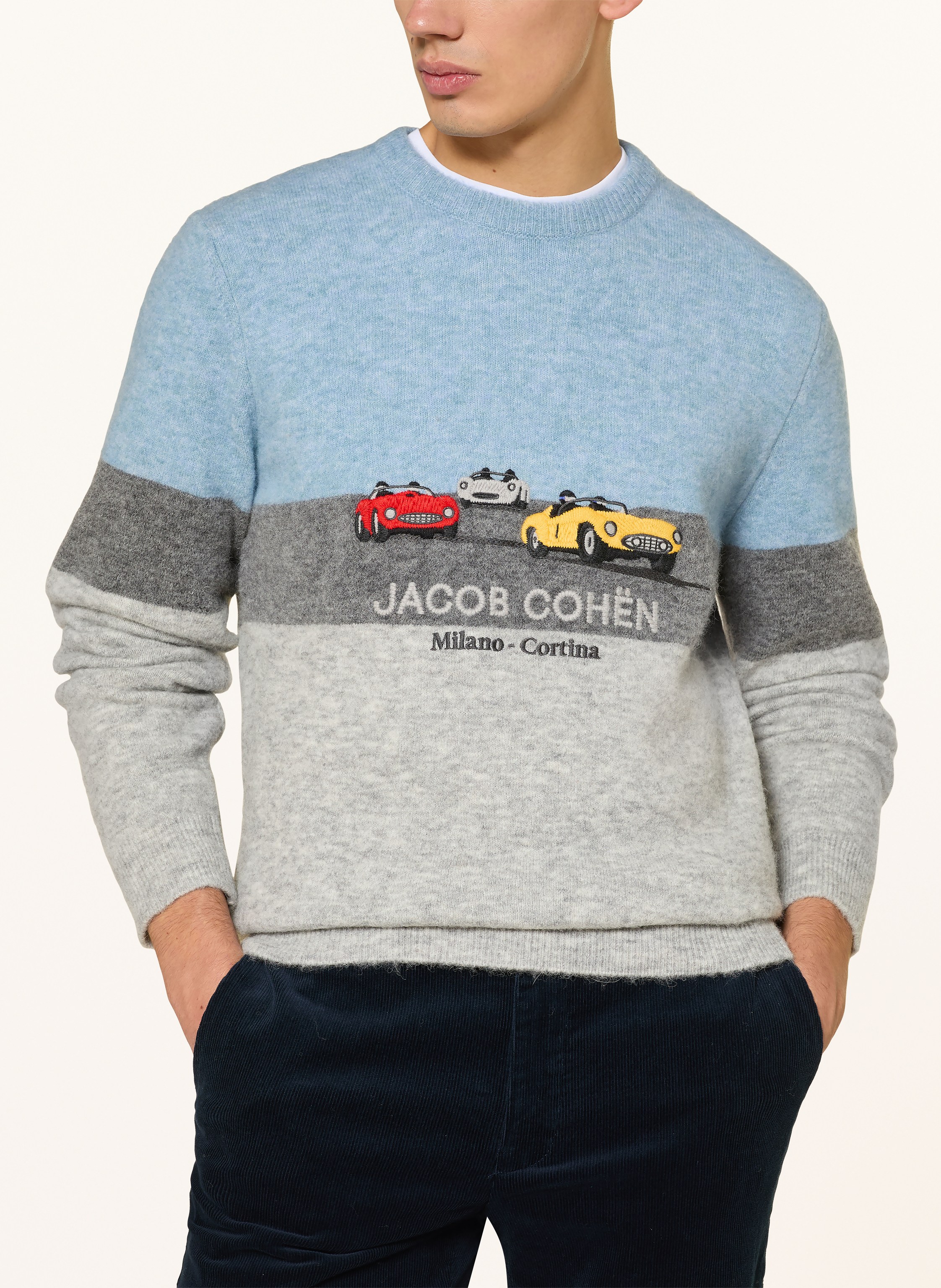 Thumbnail - Jacob Cohen Pullover Mit Alpaka grau