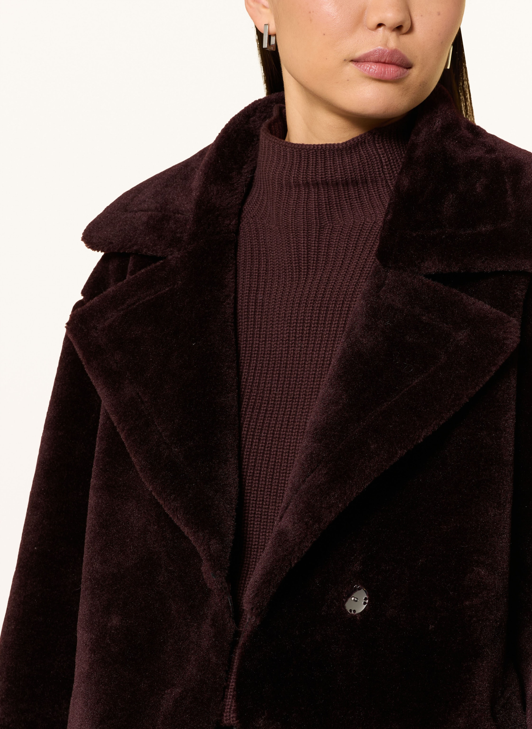 Thumbnail - Mavi Kunstfell-Mantel rot