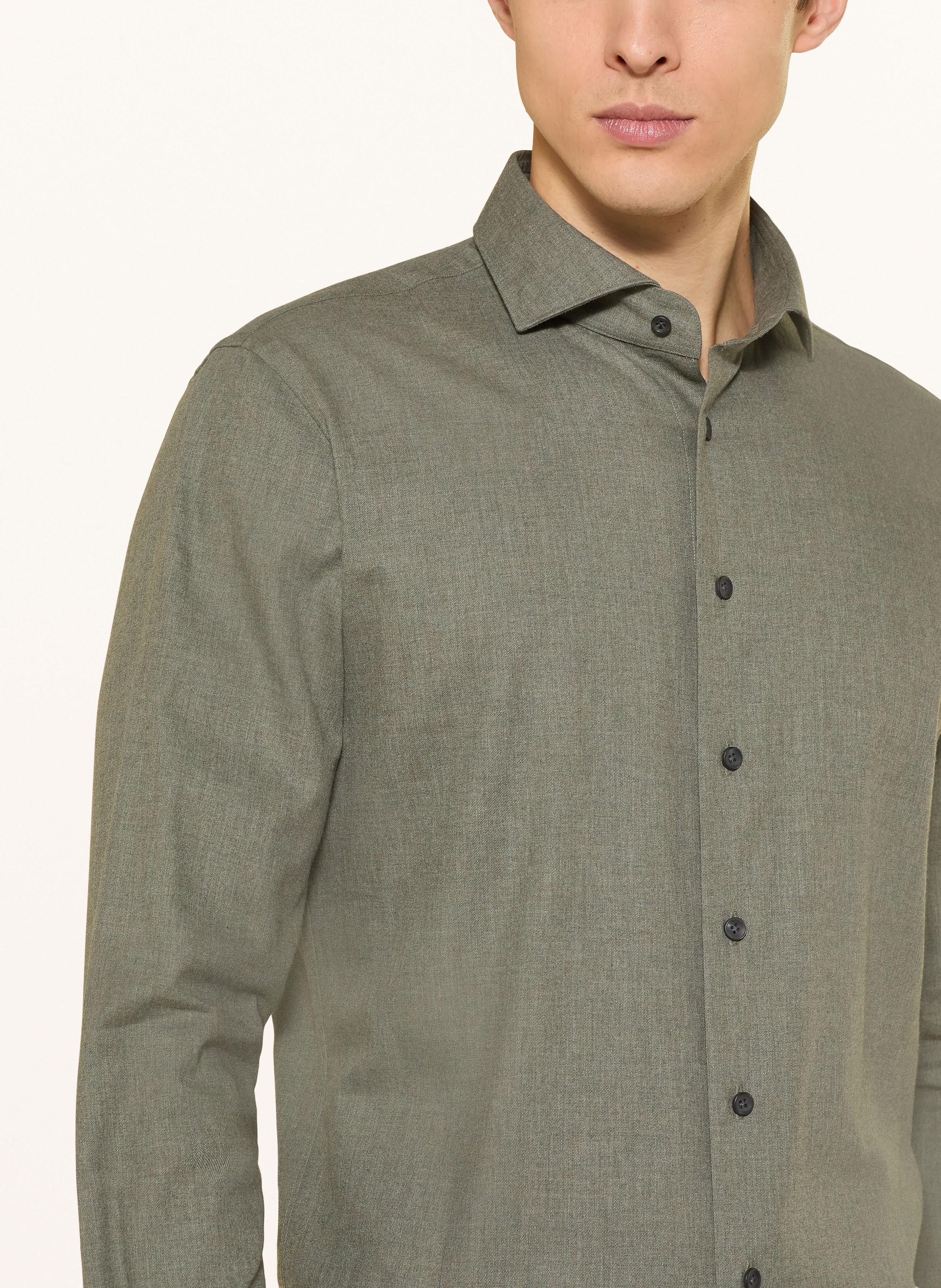 Thumbnail - Profuomo Hemd Slim Fit gruen