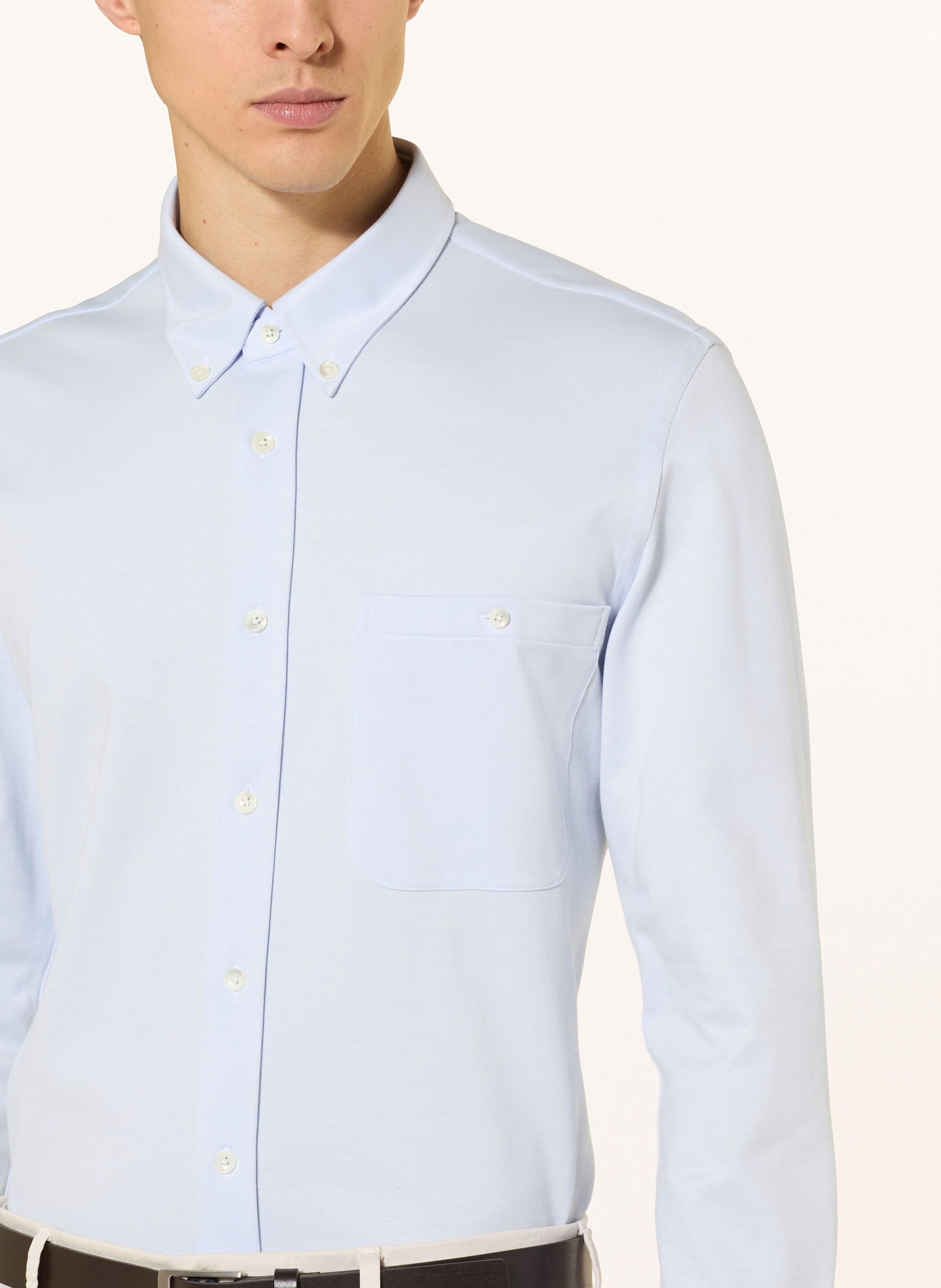 Thumbnail - Profuomo Hemd Regular Fit blau