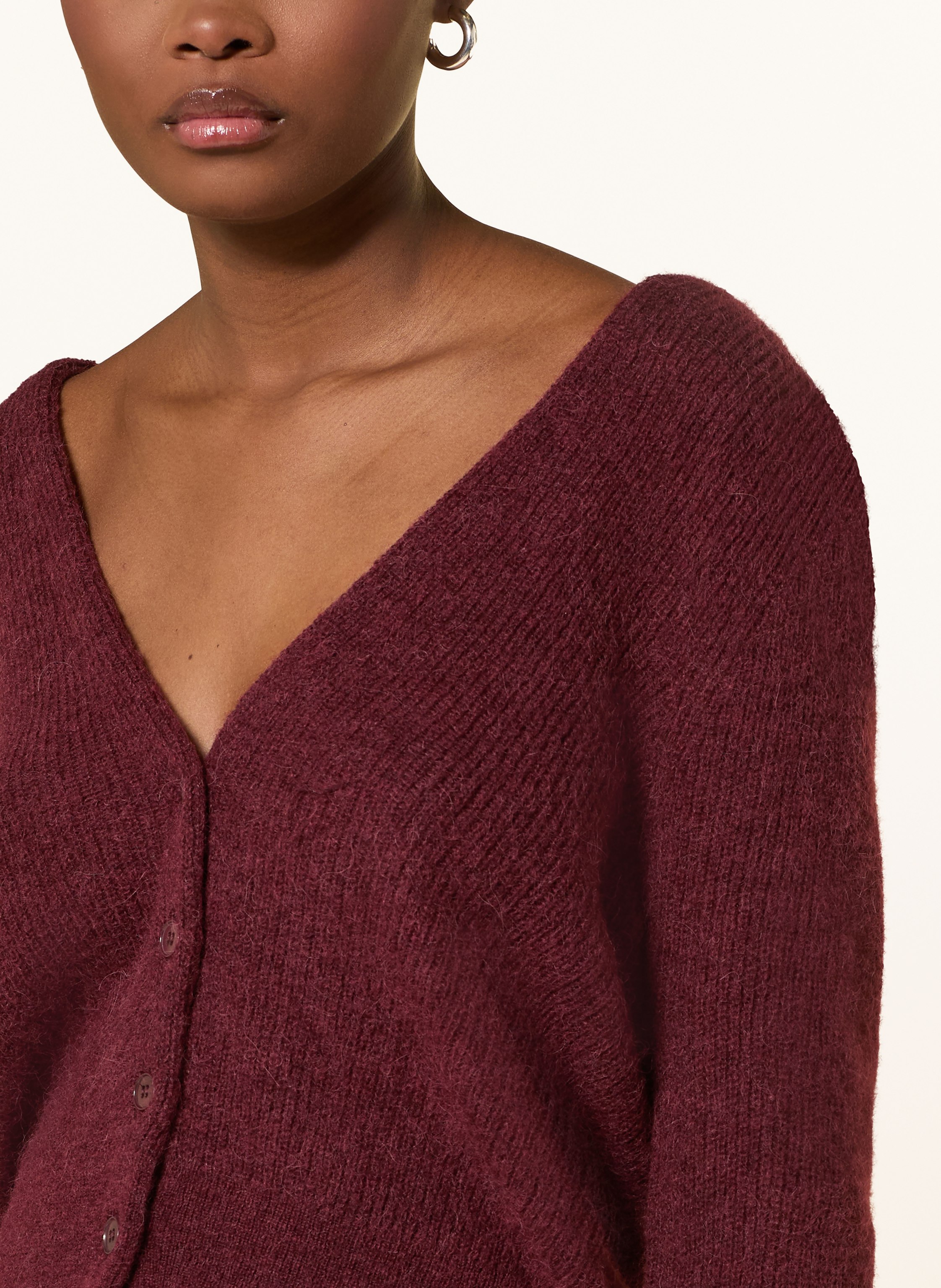 Thumbnail - Drykorn Strickjacke Gertija Mit Alpaka rot