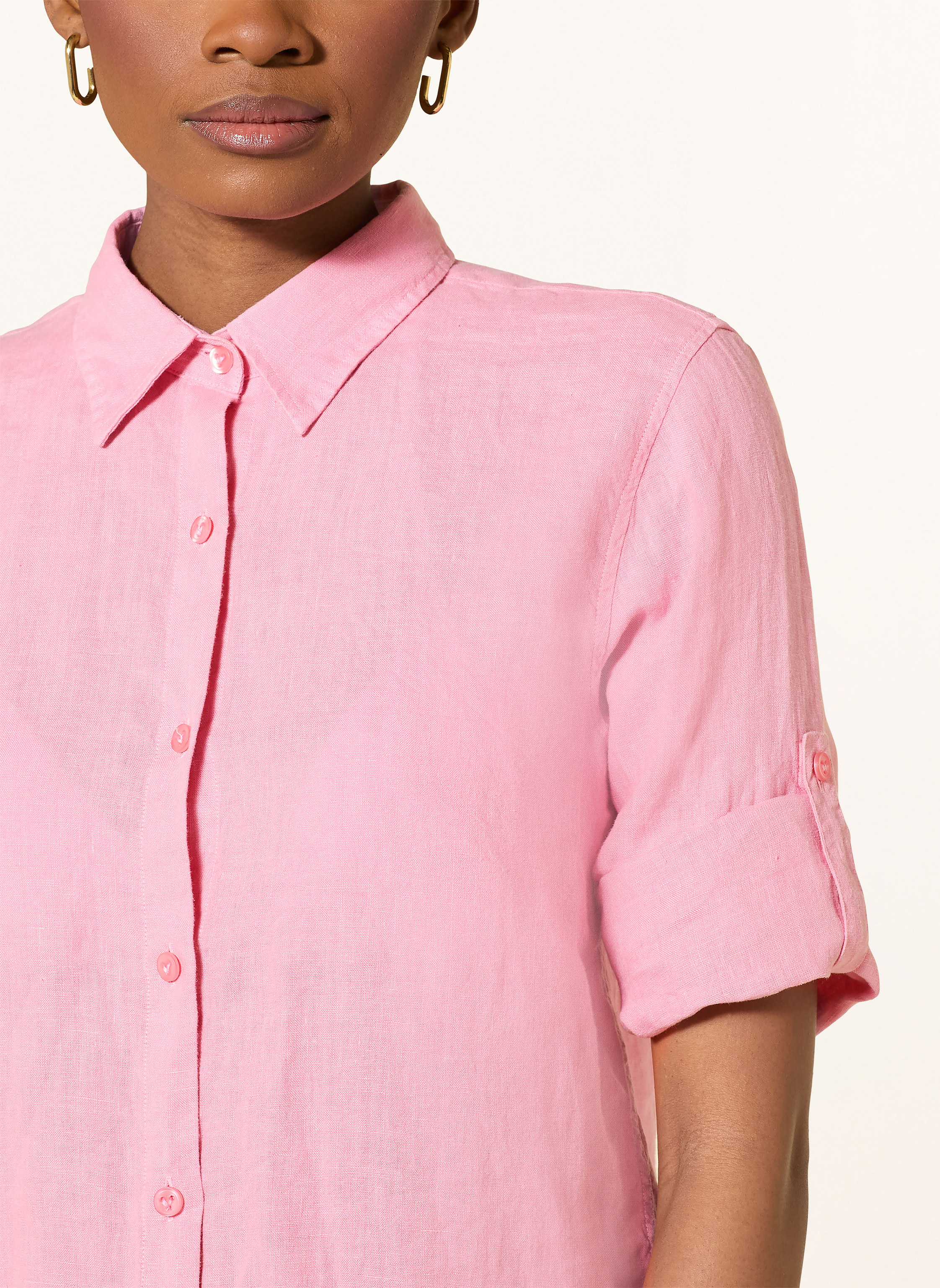 Thumbnail - Vilebrequin Hemdbluse Fragance Aus Leinen rosa