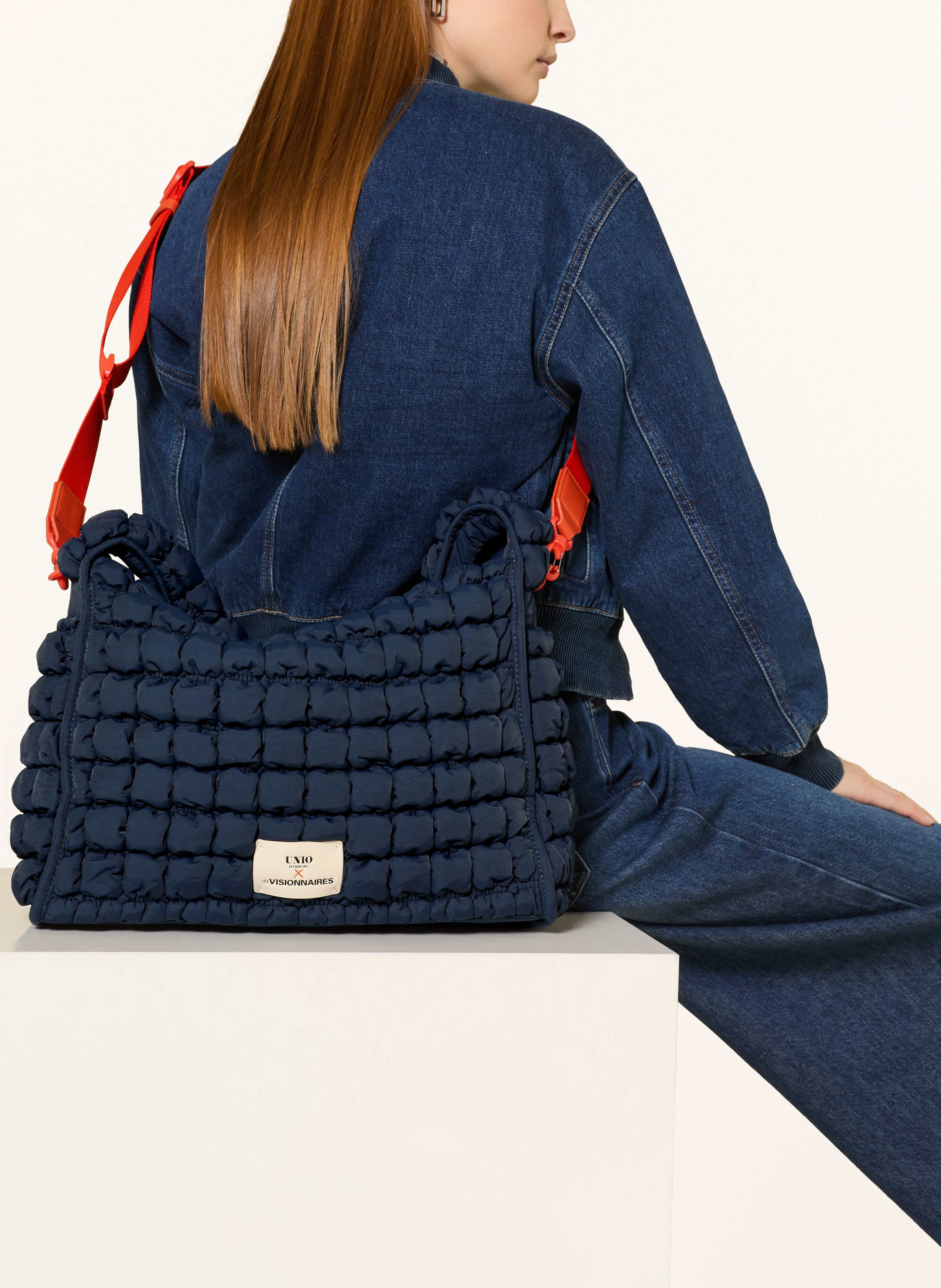 Thumbnail - Unio Beuteltasche Bubble blau