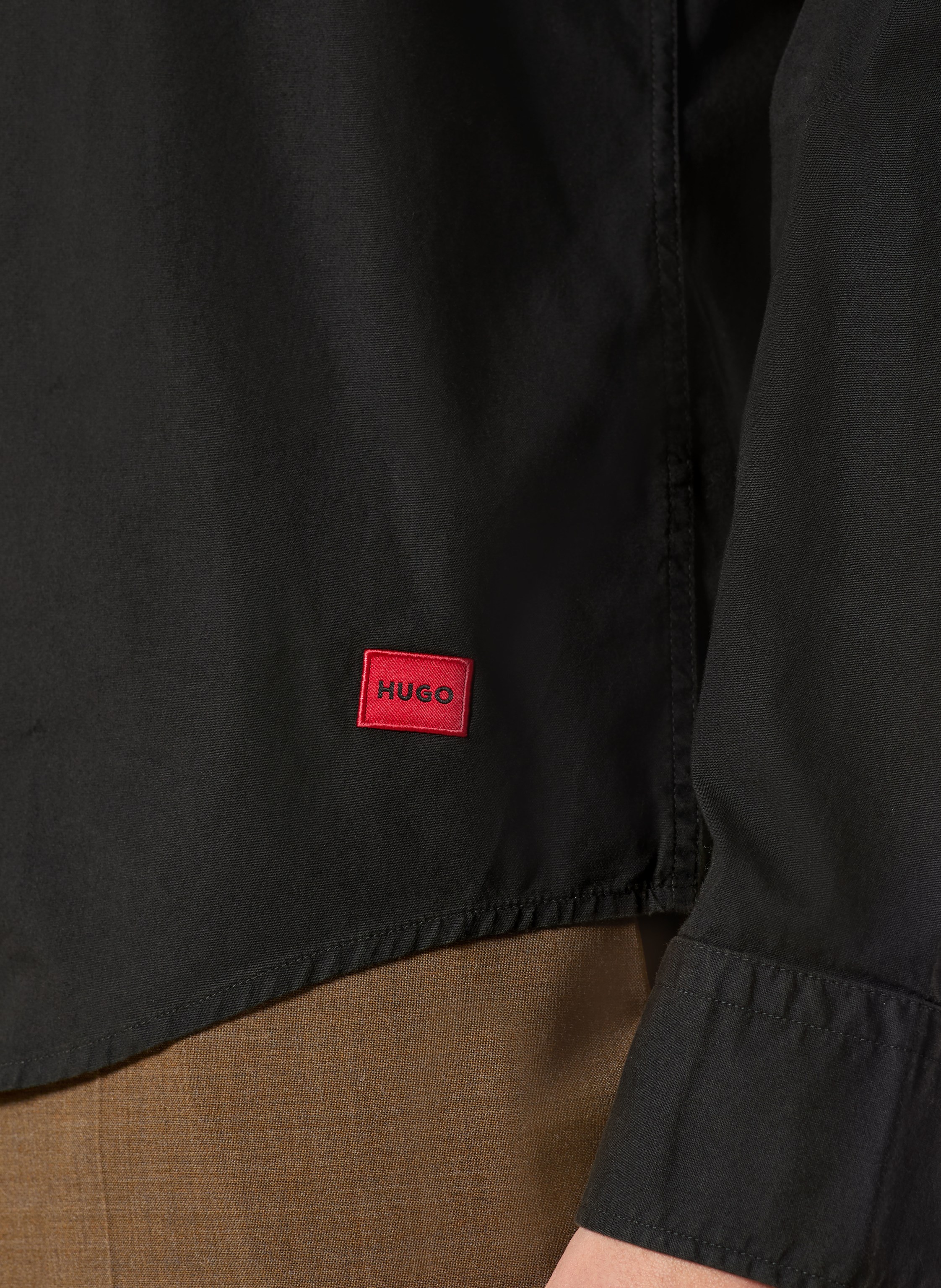 Thumbnail - Hugo Hemd Ermo Slim Fit schwarz