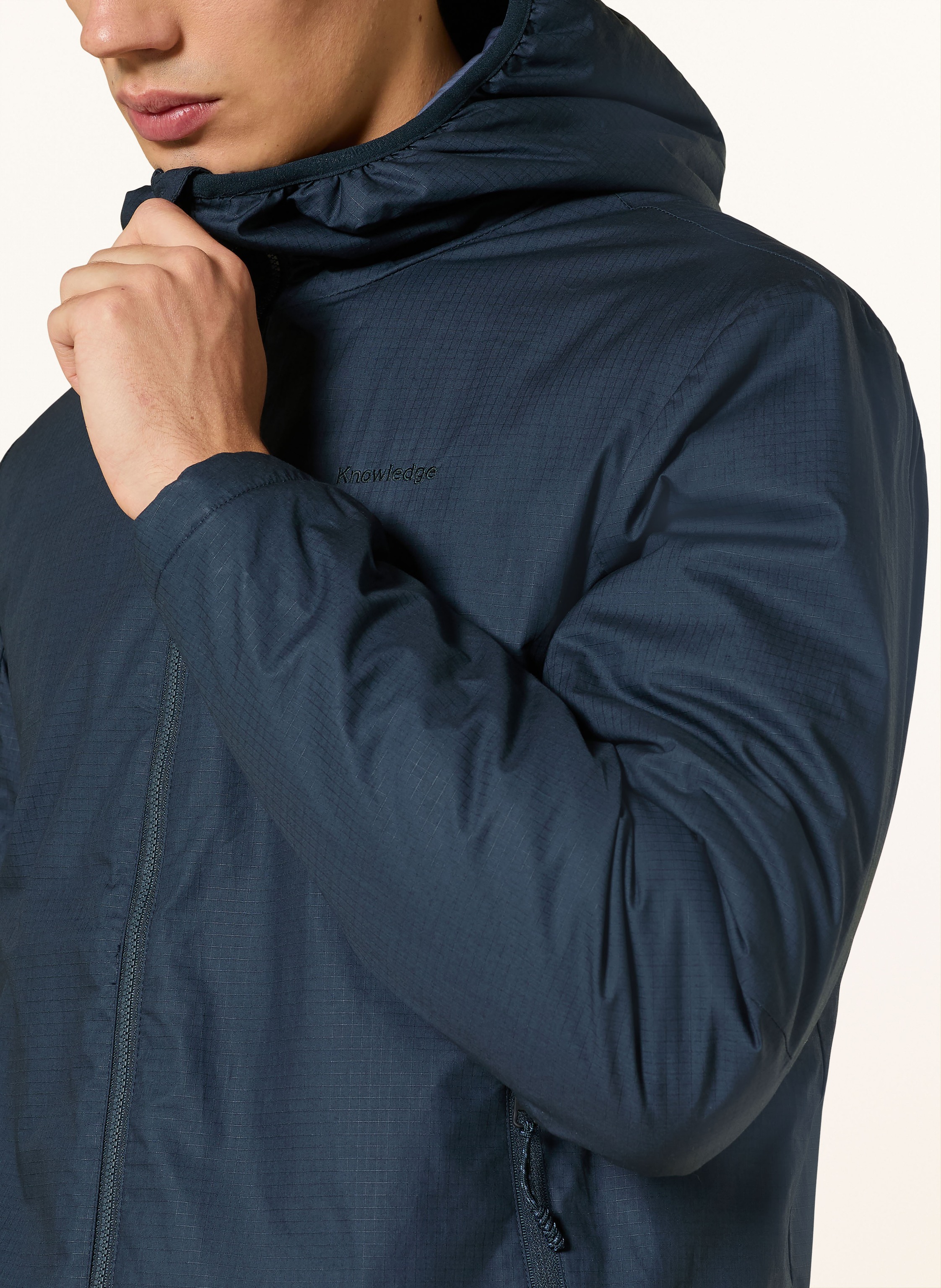 Thumbnail - Knowledgecotton Apparel Funktionsjacke Vent Ripstop 140 blau